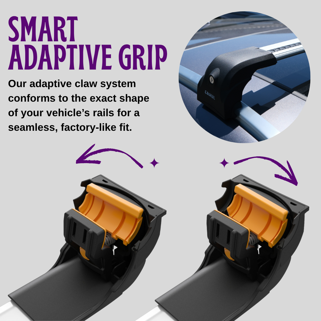 Erkul 220 LBS Heavy Duty Roof Rack Crossbars Fits GMC Yukon / Yukon XL 2021-2026