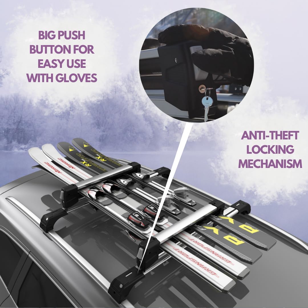 Erkul Ski Snowboard Rack 6 Skis or 4 Boards | Erkul Auto