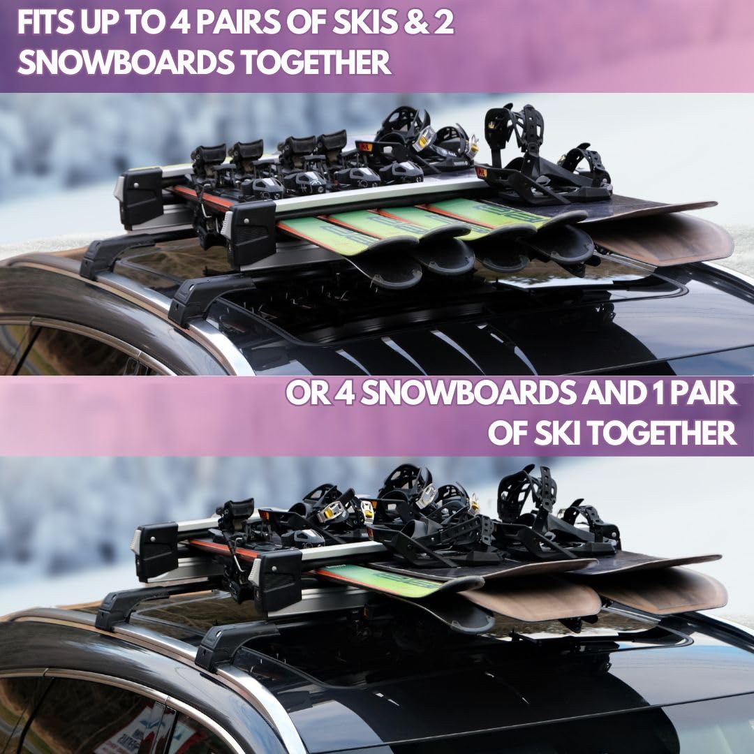 Erkul Ski Snowboard Rack 6 Skis or 4 Boards | Erkul Auto