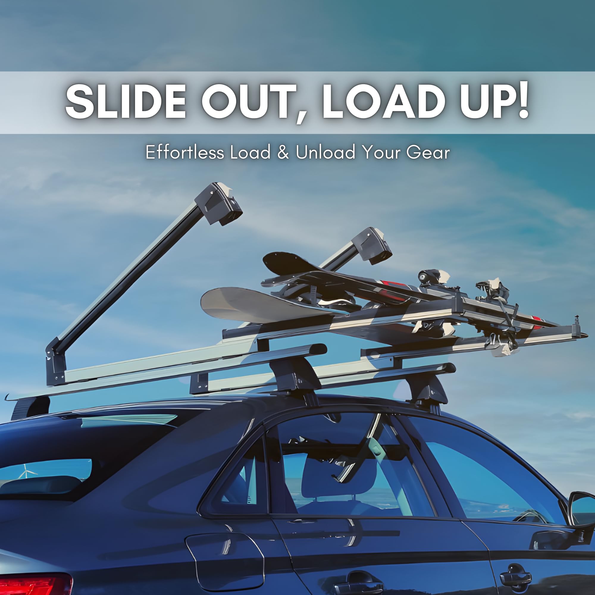 Erkul Ski Snowboard Rack 6 Skis or 4 Boards | Erkul Auto