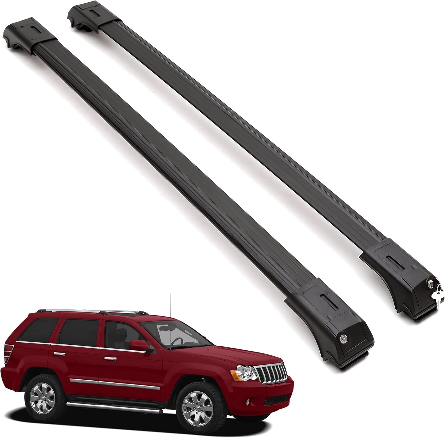 ERKUL Roof Rack Crossbars For JEEP GRAND CHEROKEE 2005-2010