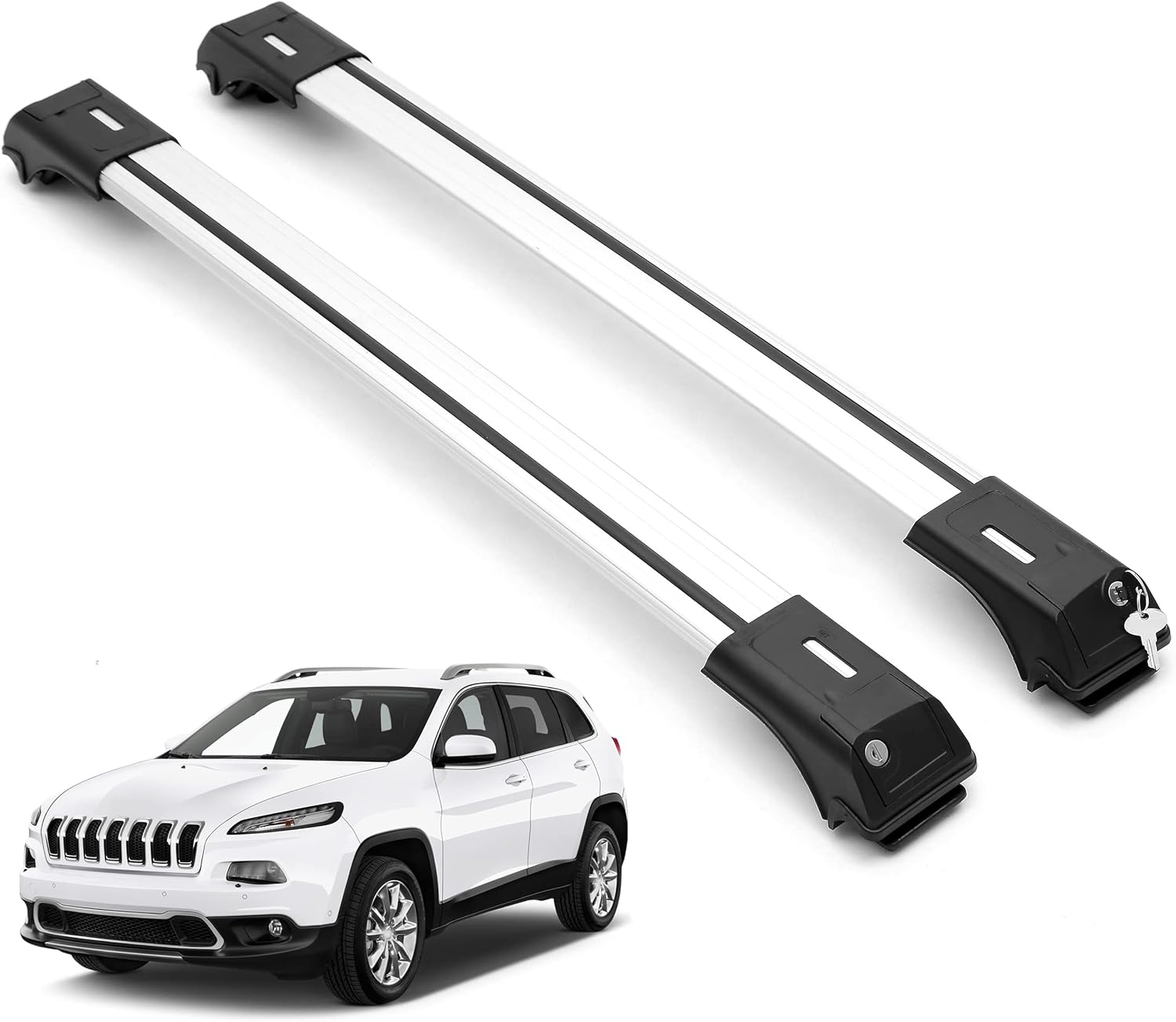 ERKUL Roof Rack Crossbars For JEEP CHEROKEE 2014-2023
