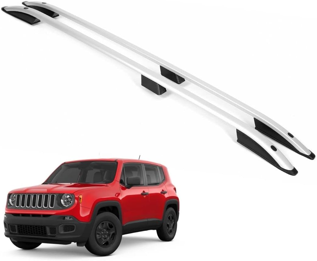 ERKUL Roof Rails Fits Jeep Renegade 2015-2023 Car Racks For Roof Aluminum Silver