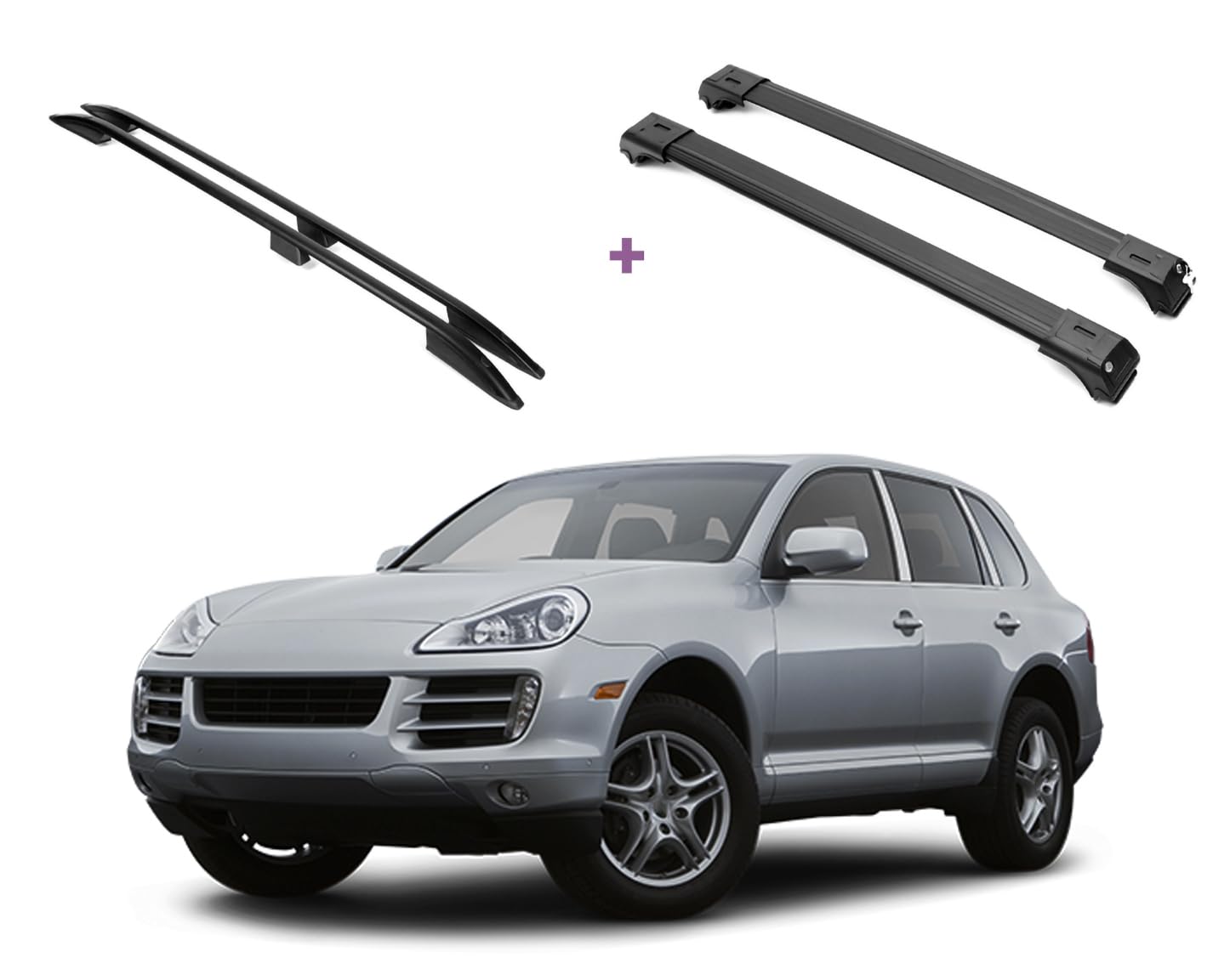 ERKUL Roof Rack Crossbars For PORSCHE CAYENNE 2003-2010