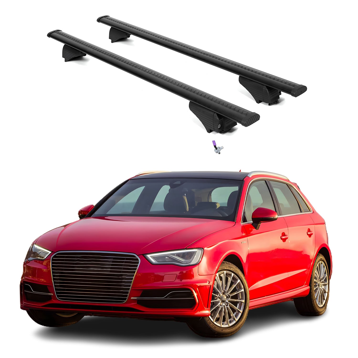 ERKUL Roof Rack Crossbars For AUDI A3 SPORTBACK E-TRON 2016-2018