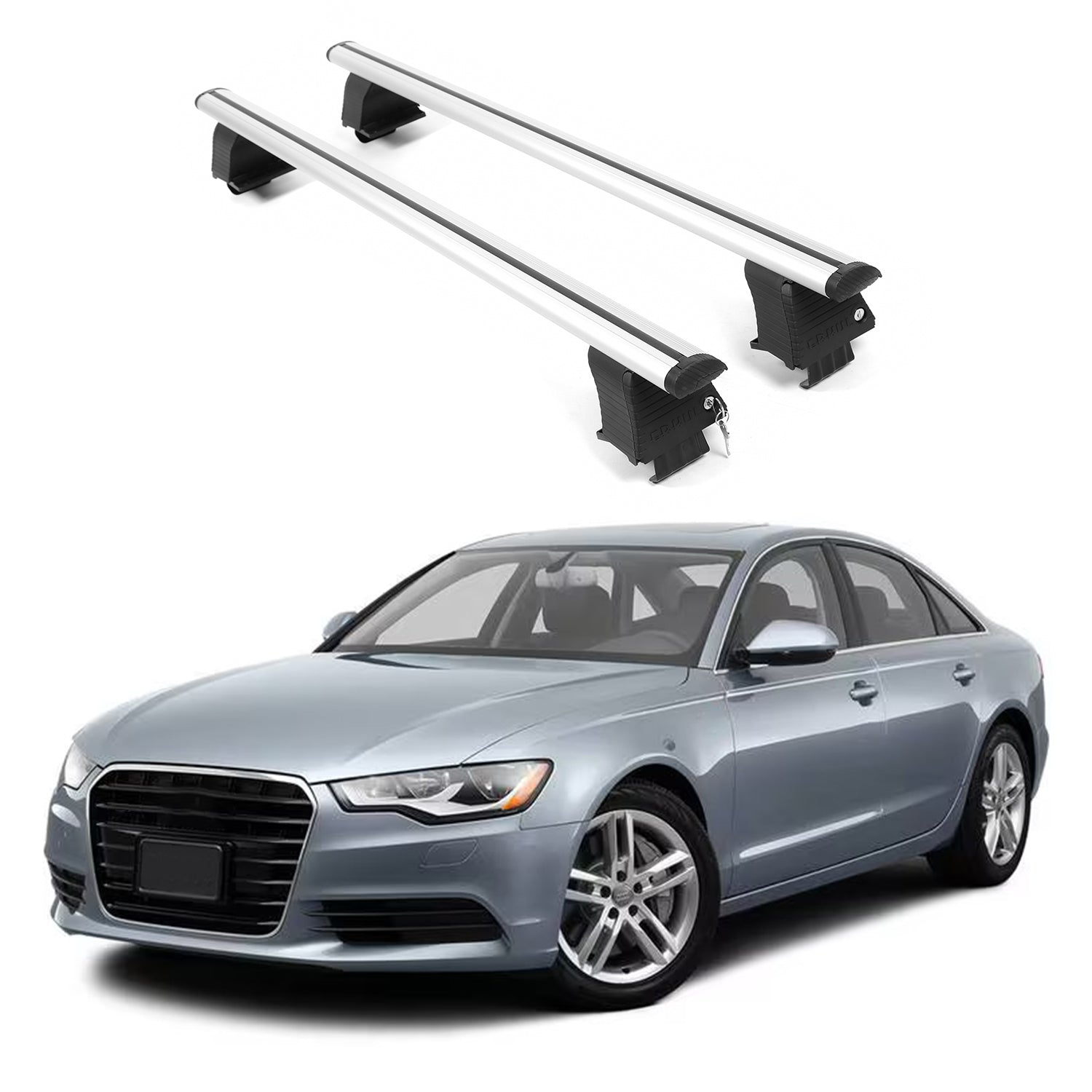 ERKUL Roof Rack Crossbars For AUDI A6 2012-2018