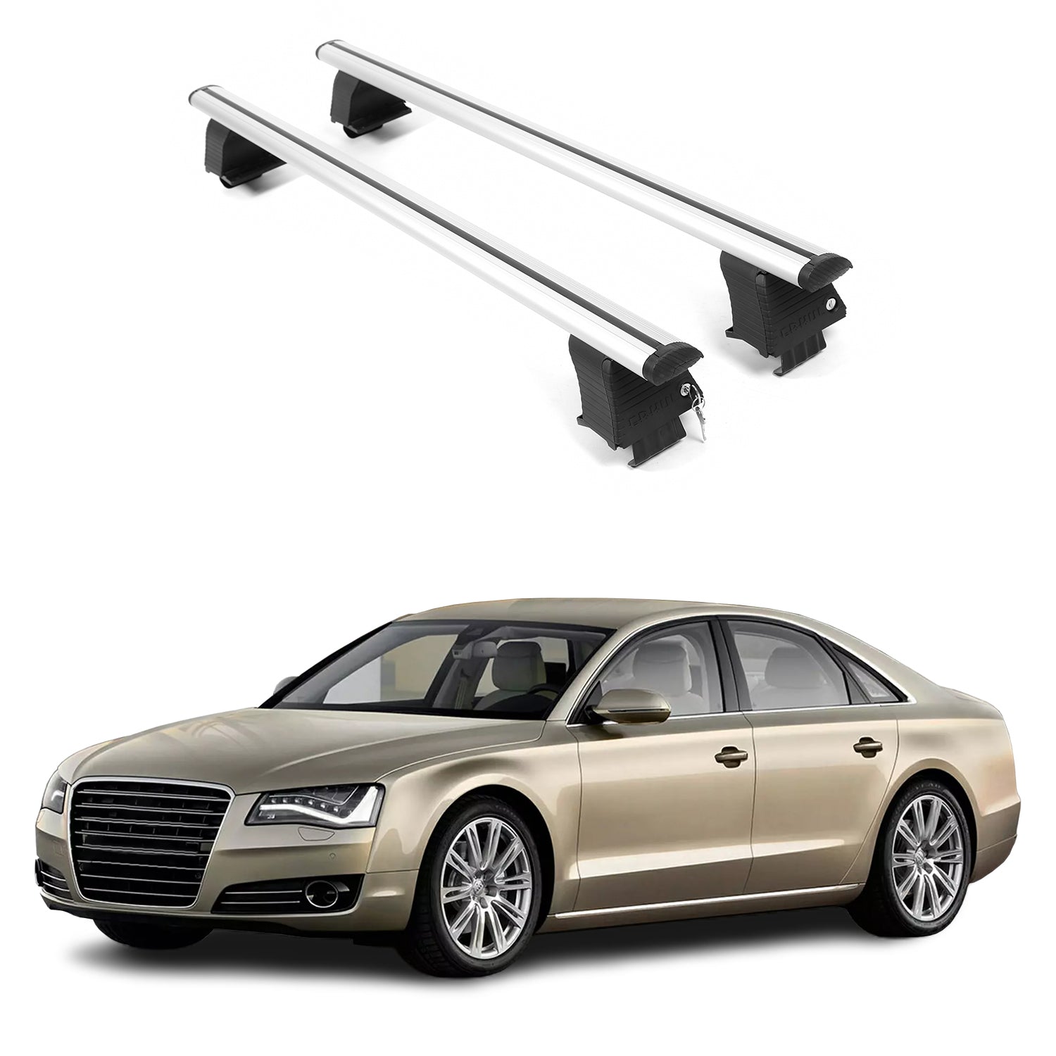 ERKUL Roof Rack Crossbars For AUDI A8 2011-2018