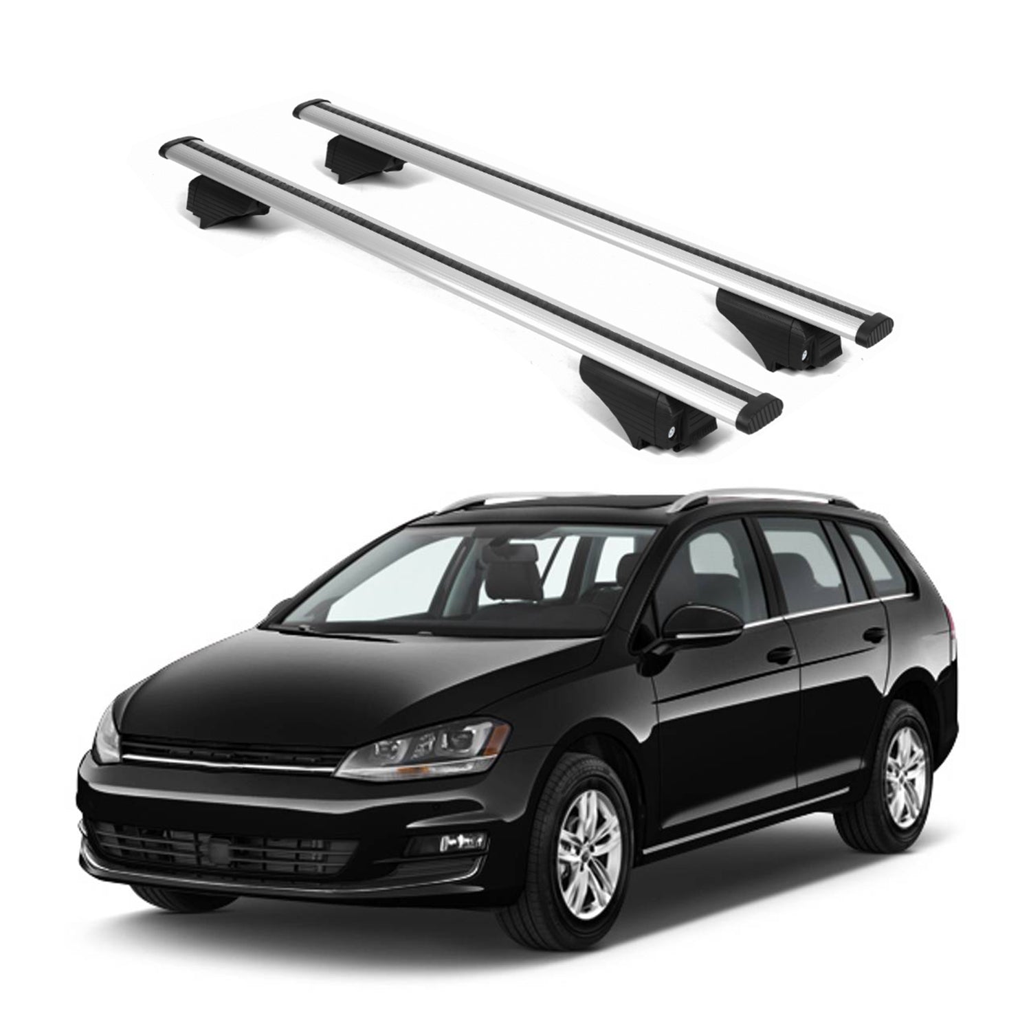 ERKUL Roof Rack Crossbars For VOLKSWAGEN GOLF SPORTWAGEN 2013-2019