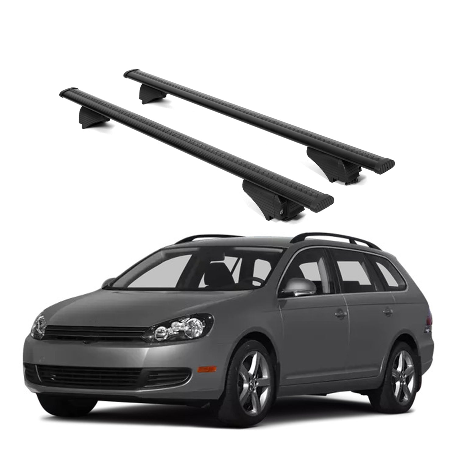 ERKUL Roof Rack Crossbars For VOLKSWAGEN JETTA SPORTWAGEN 2009-2014