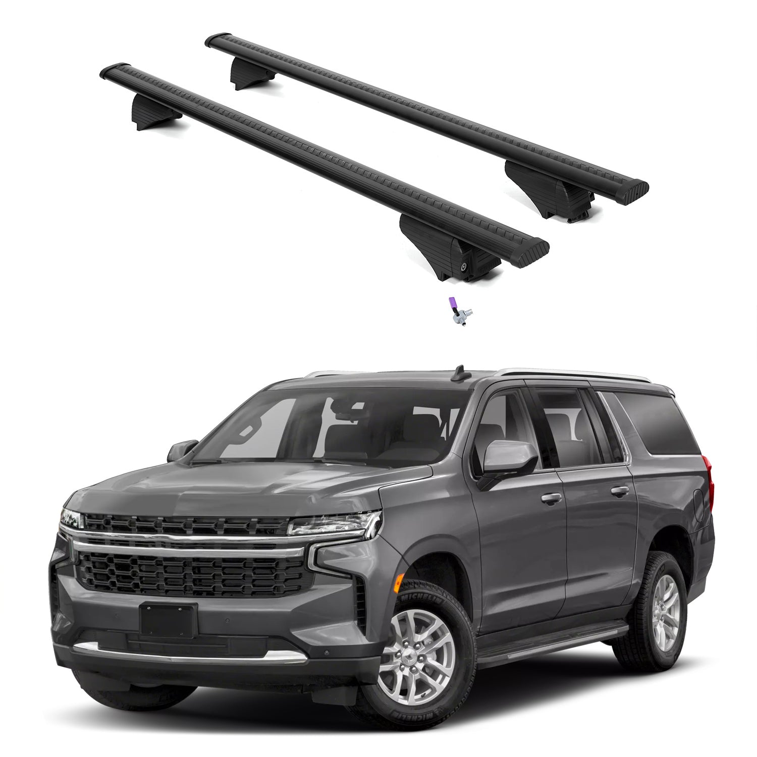 ERKUL Roof Rack Crossbars For CHEVROLET SUBURBAN 2021-2026