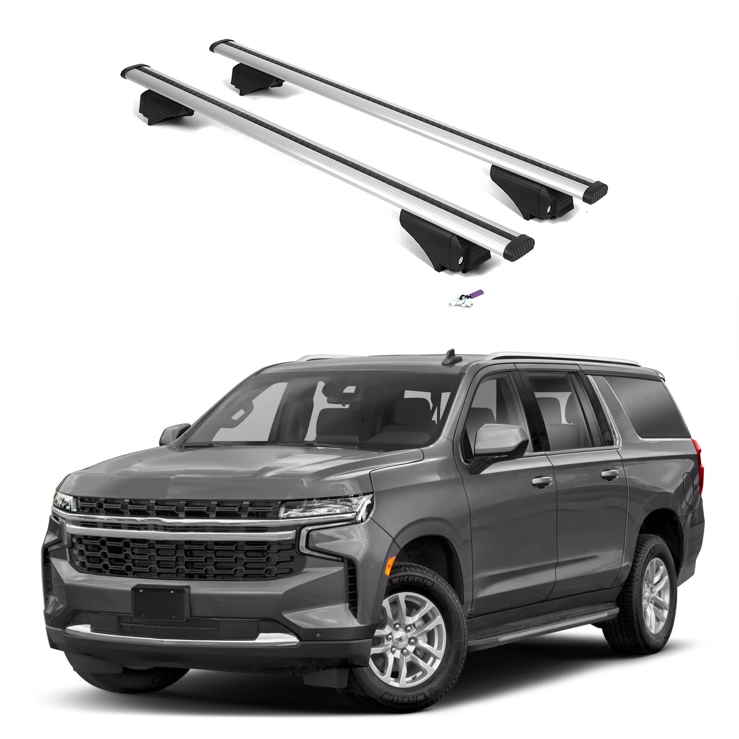 ERKUL Roof Rack Crossbars For CHEVROLET SUBURBAN 2021-2026