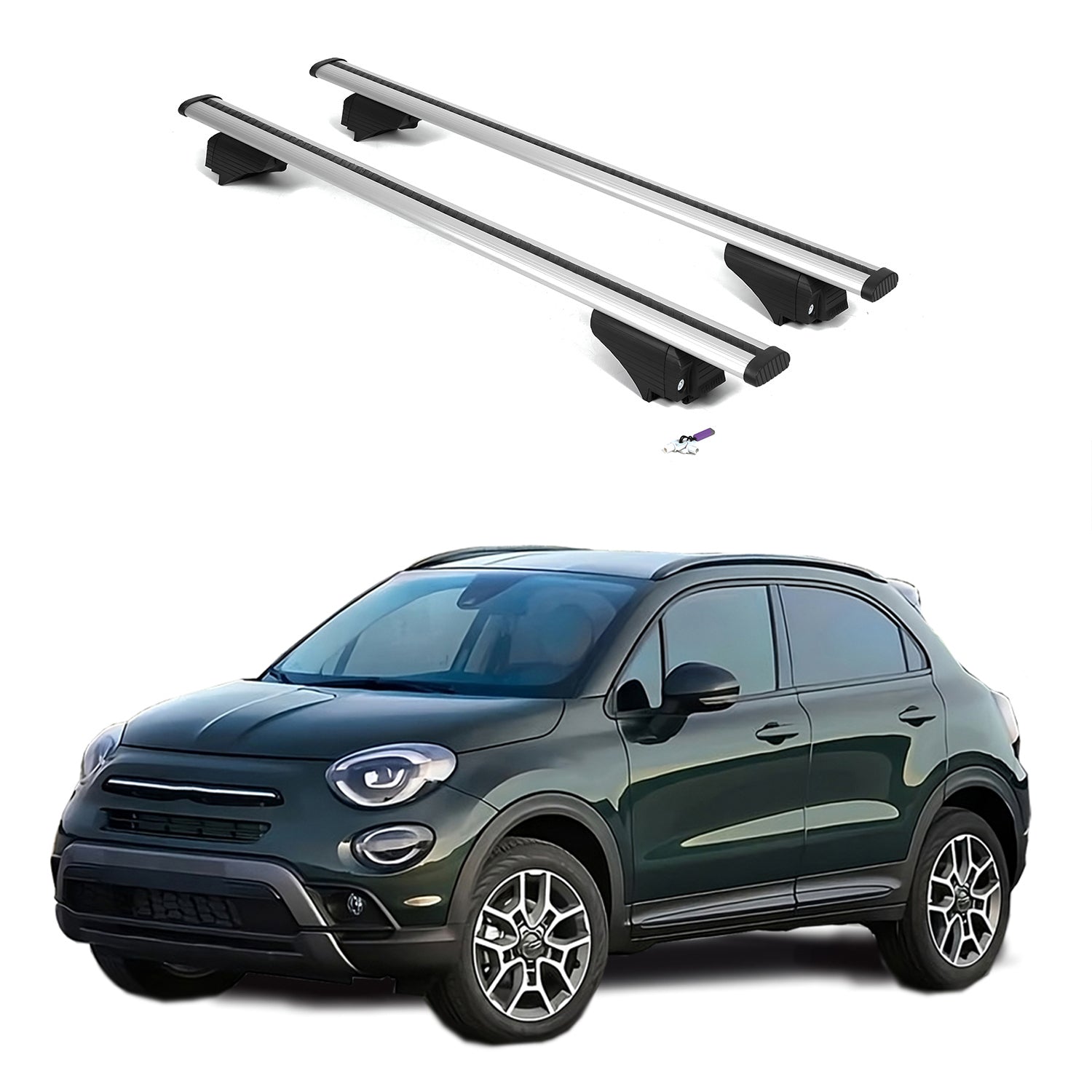 ERKUL Roof Rack Crossbars For FIAT 500X 2016-2023