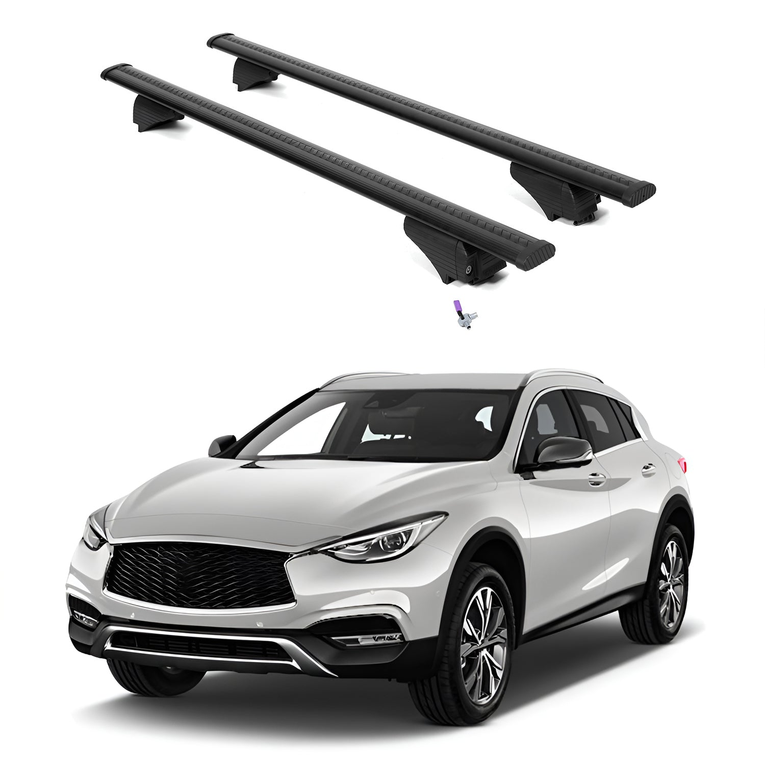 ERKUL Roof Rack Crossbars For INFINITI QX30 2017-2019