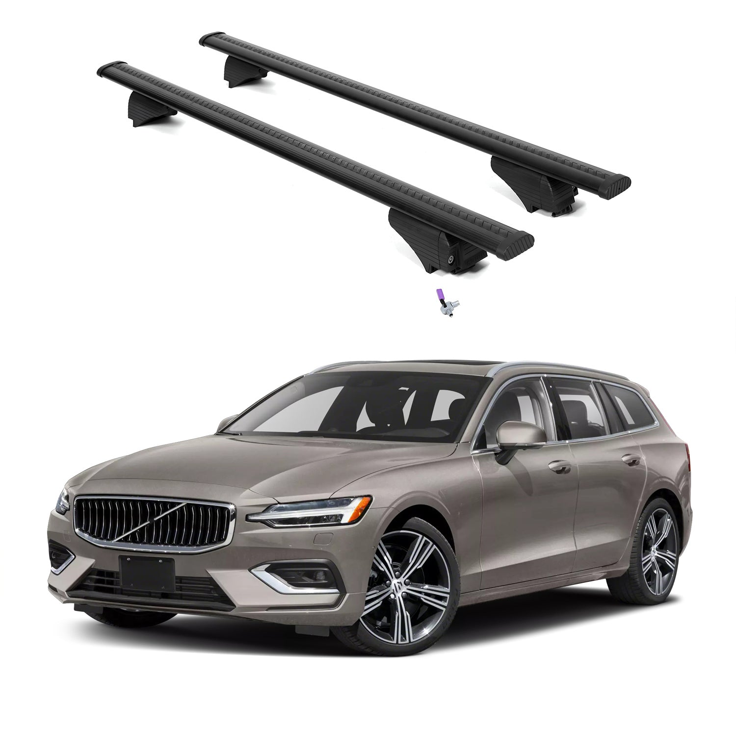 ERKUL Roof Rack Crossbars For VOLVO V60 2019-2026