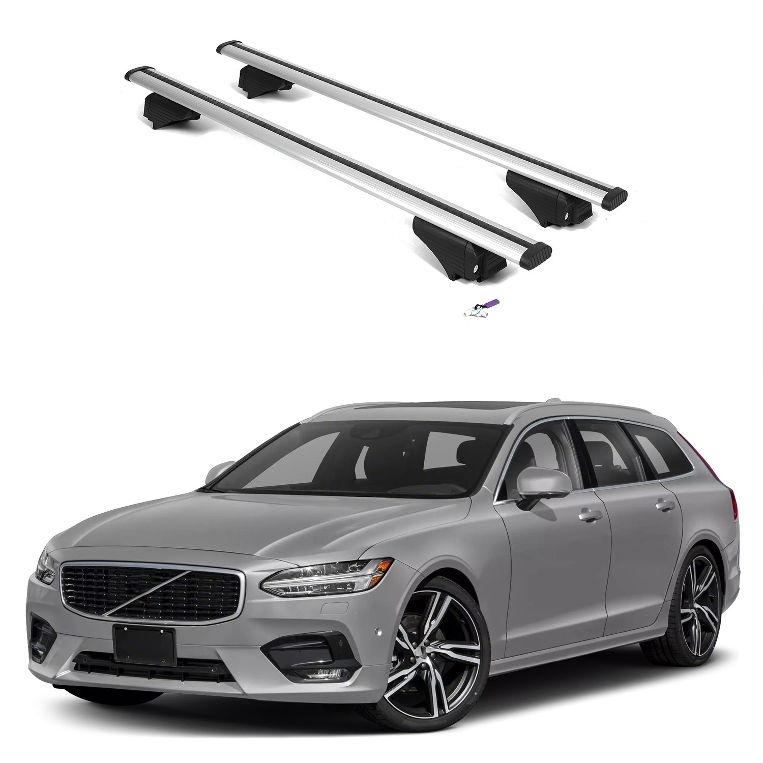 ERKUL Roof Rack Crossbars For VOLVO V90 2017-2022