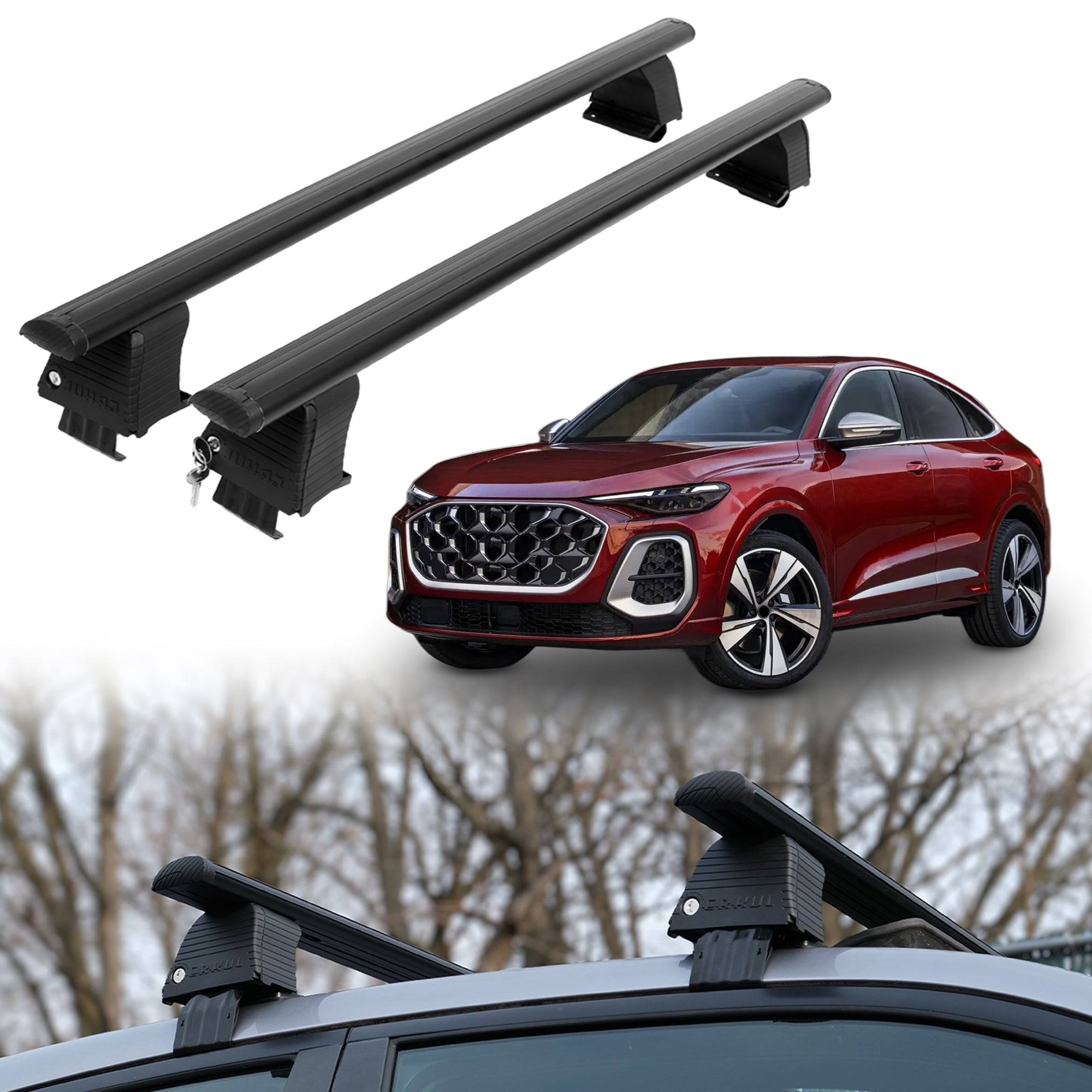 ERKUL Roof Rack Crossbars For AUDI SQ5 2018-2026