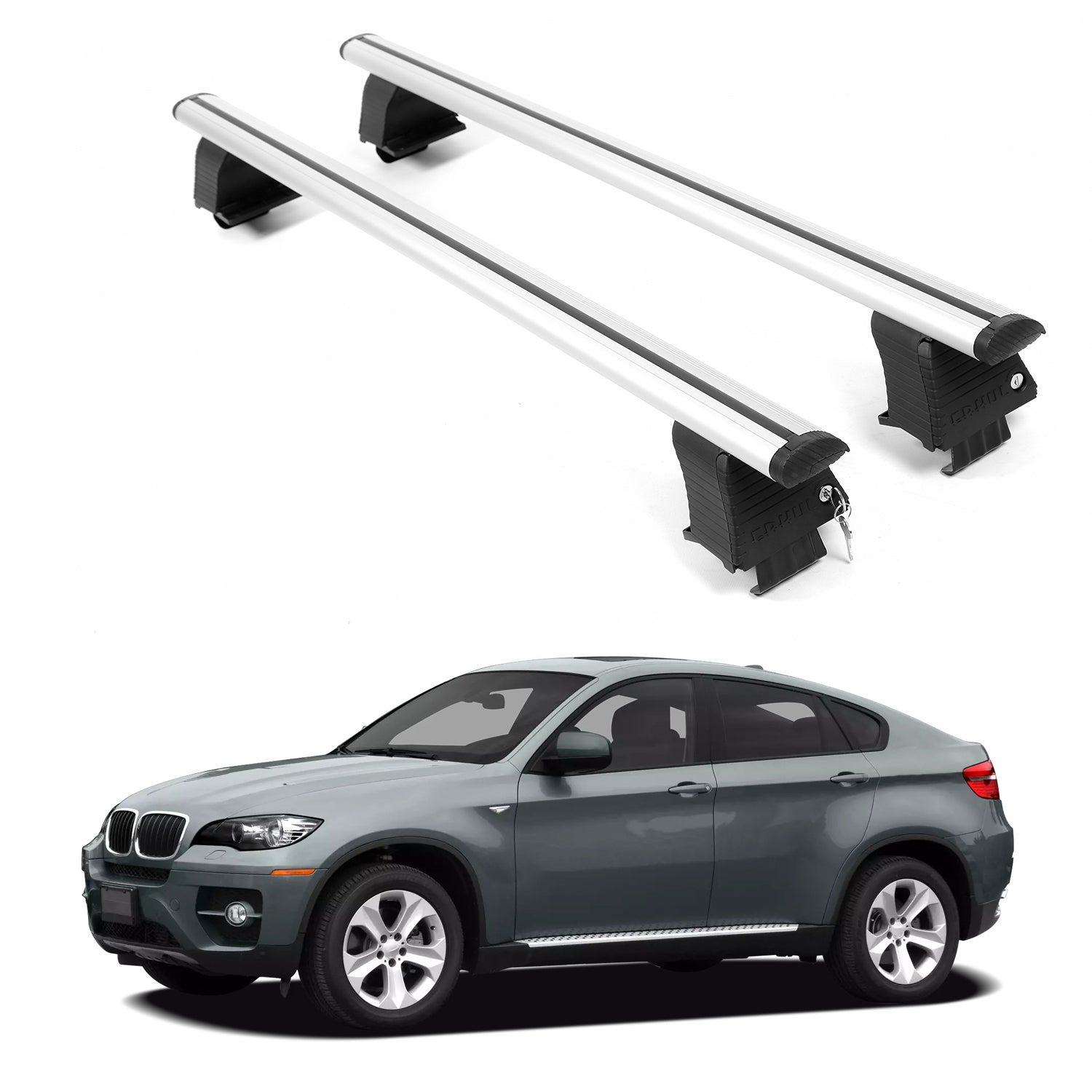 ERKUL Roof Rack Crossbars For BMW X6 2009-2014