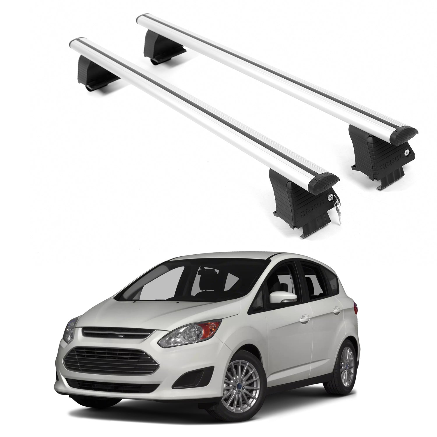 ERKUL Roof Rack Crossbars For FORD C-MAX HYBRID 2013-2018
