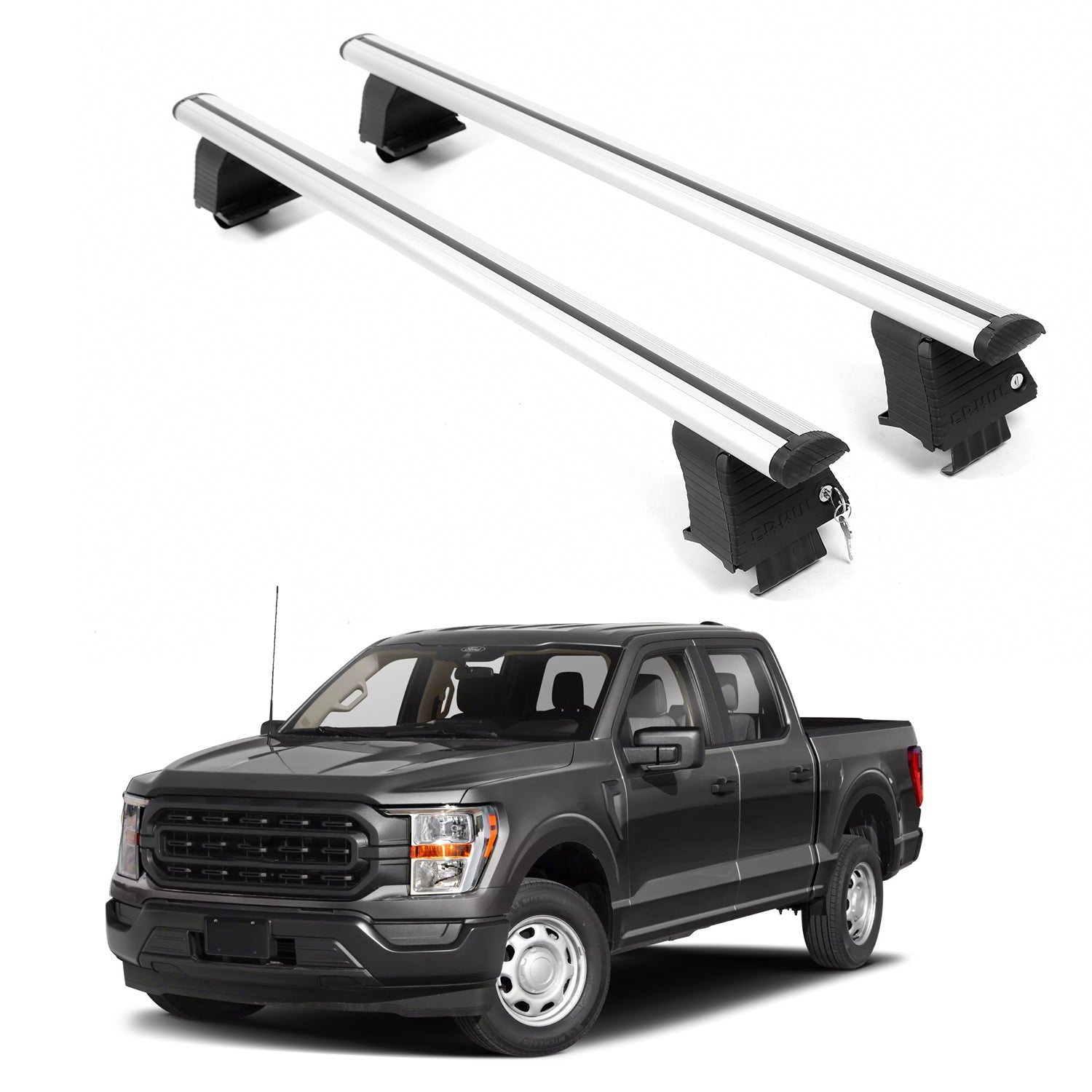 ERKUL Roof Rack Crossbars For FORD F-150 2021-2026