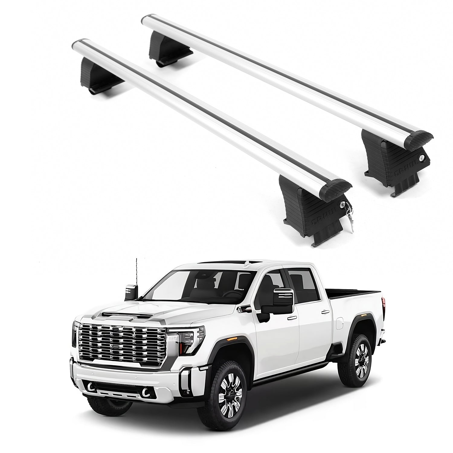 ERKUL Roof Rack Crossbars For GMC SIERRA 2500 HD 2020-2026