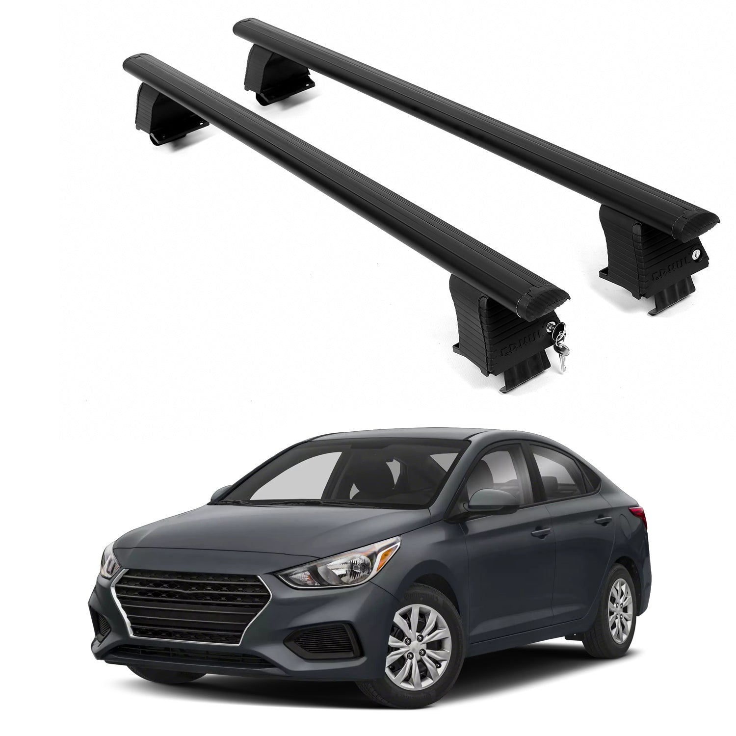 ERKUL Roof Rack Crossbars For HYUNDAI ACCENT 2018-2022