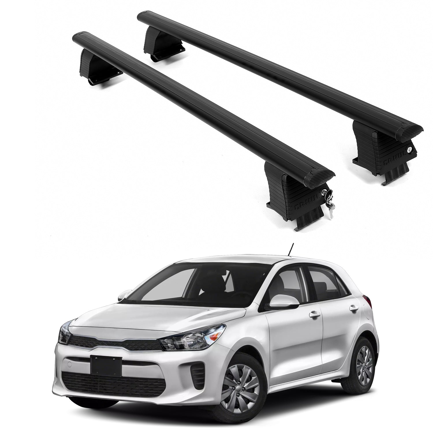 ERKUL Roof Rack Crossbars For KIA RIO 2018-2023