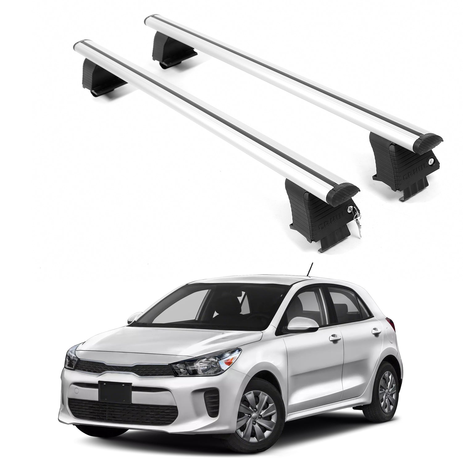 ERKUL Roof Rack Crossbars For KIA RIO 2018-2023