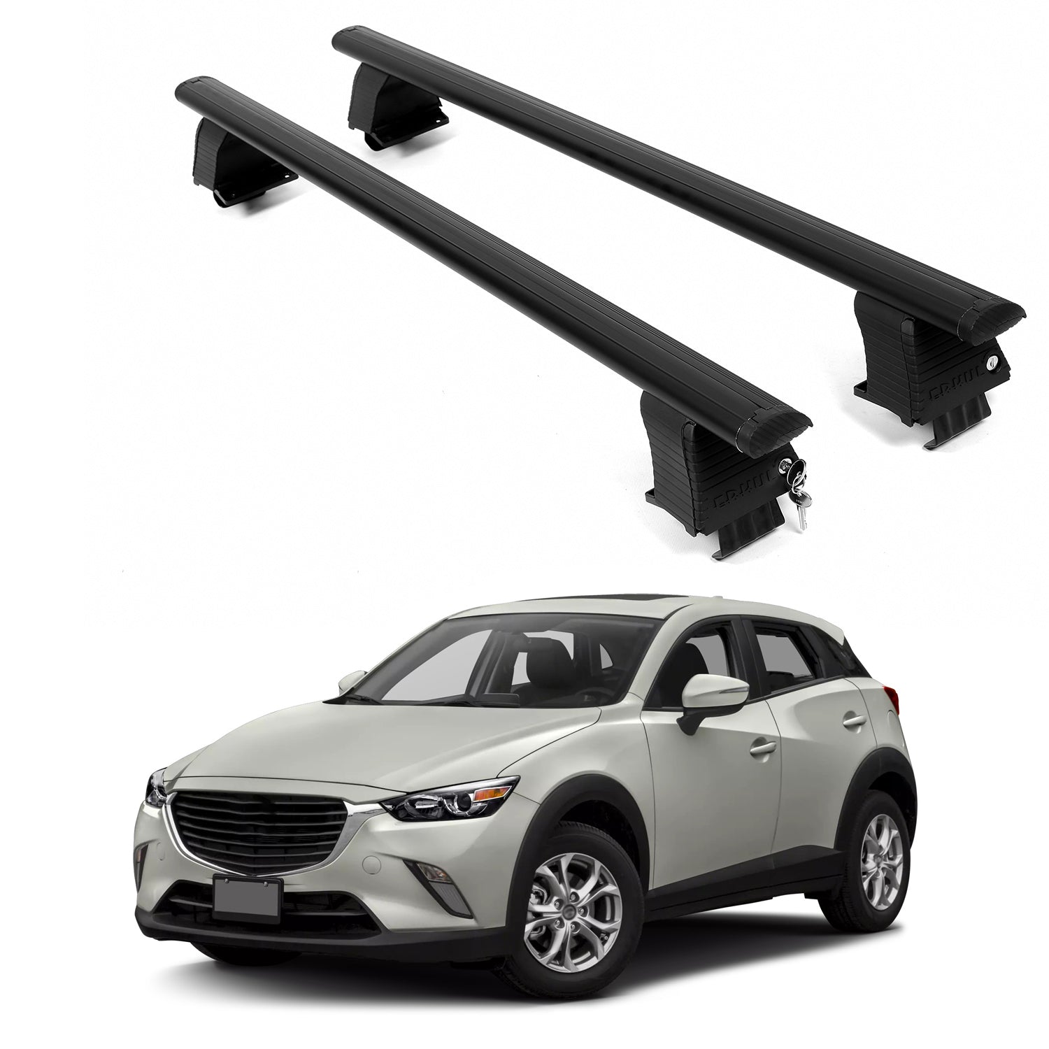 ERKUL Roof Rack Crossbars For MAZDA CX-3 2016-2021