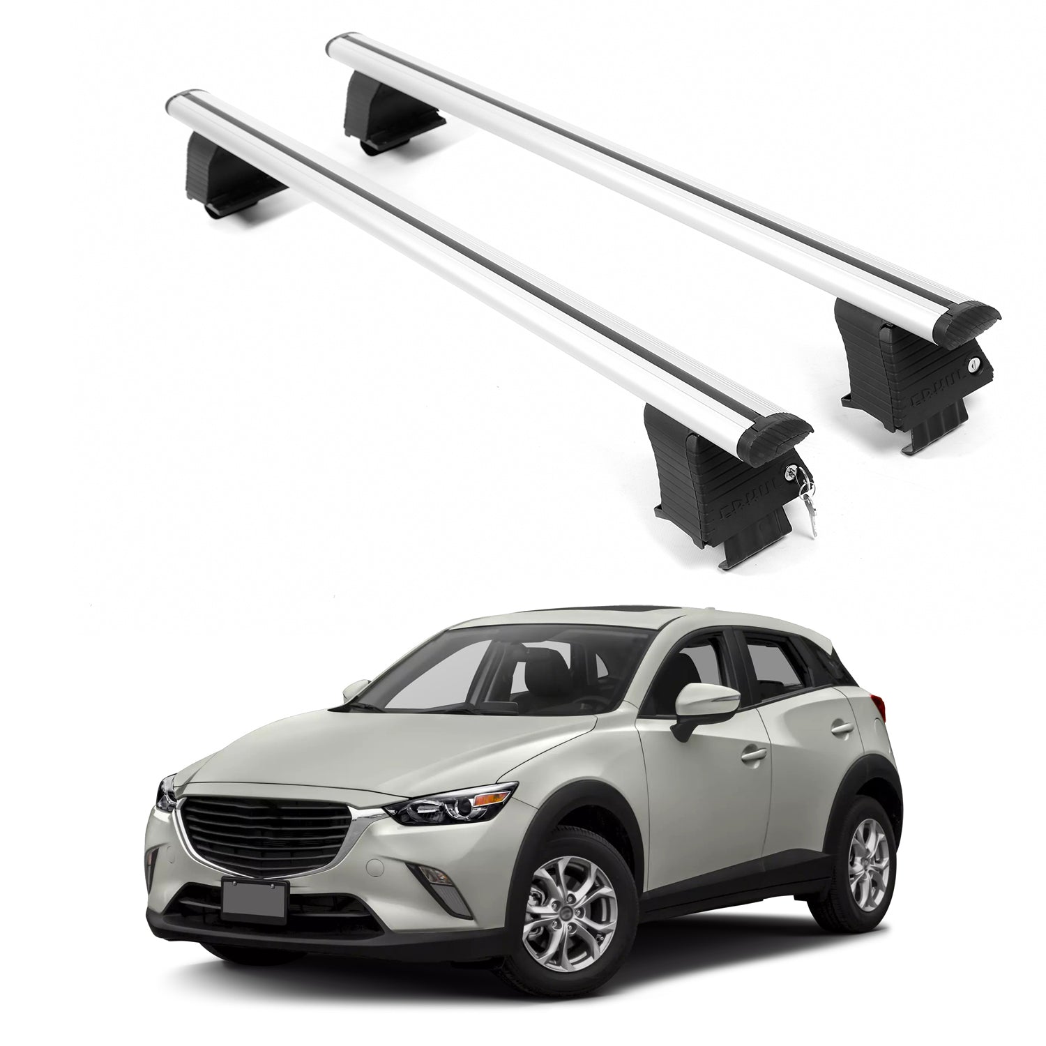 ERKUL Roof Rack Crossbars For MAZDA CX-3 2016-2021