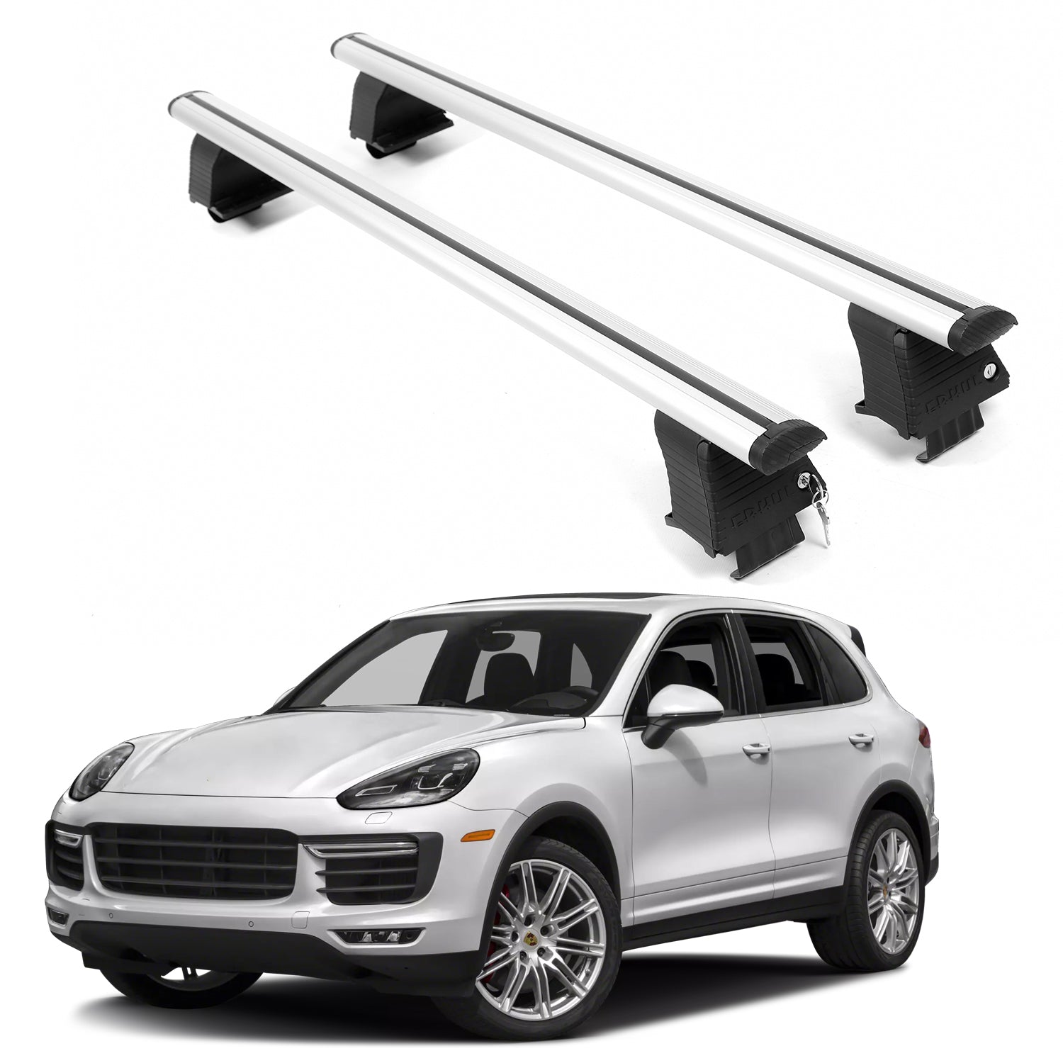ERKUL Roof Rack Crossbars For PORSCHE CAYENNE 2011-2018