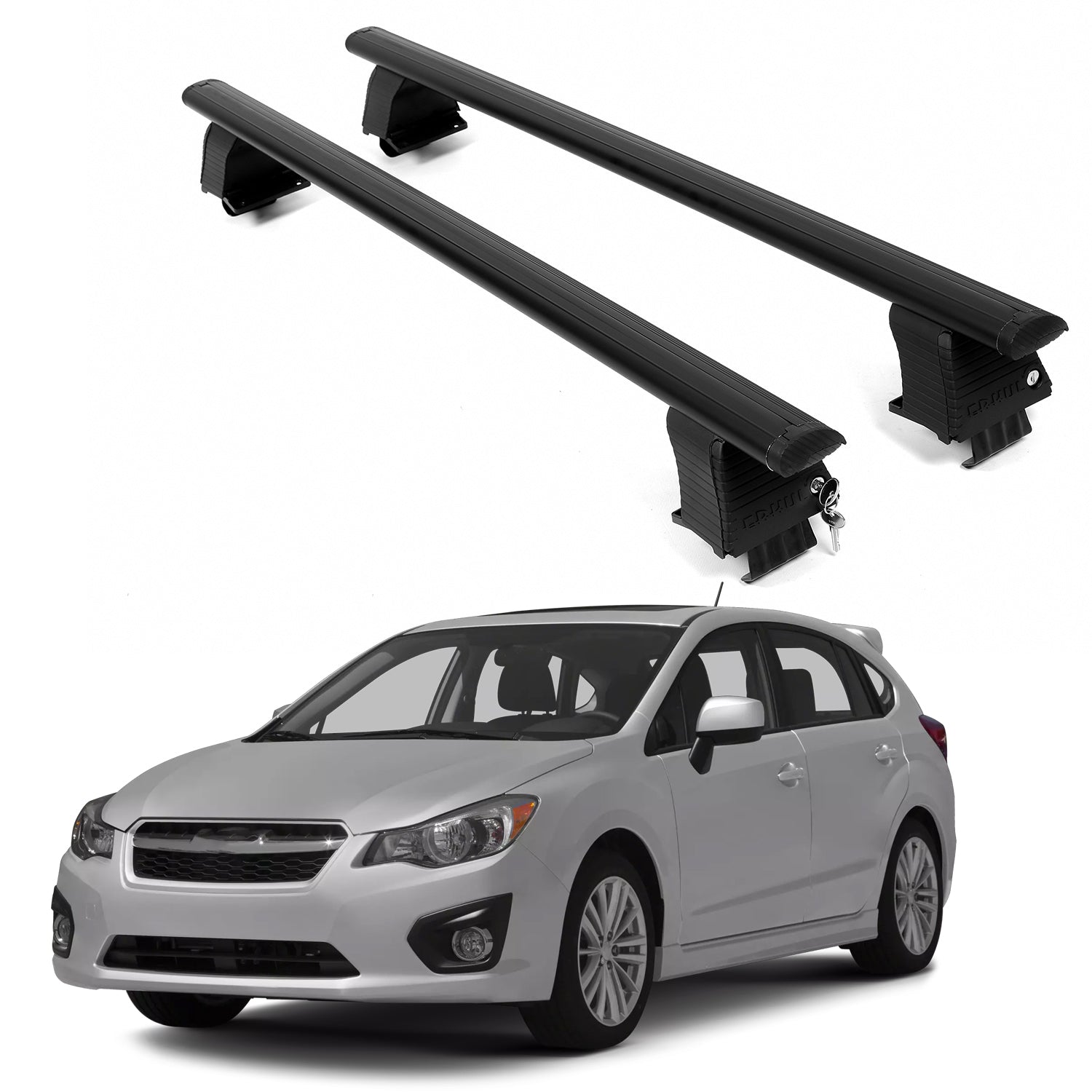 ERKUL Roof Rack Crossbars For SUBARU IMPREZA 2012-2016