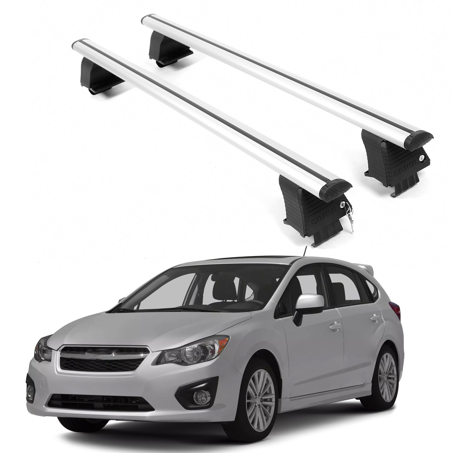 ERKUL Roof Rack Crossbars For SUBARU IMPREZA 2012-2016