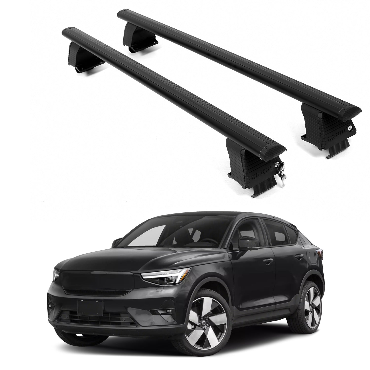 ERKUL Roof Rack Crossbars For VOLVO C40 RECHARGE 2022-2024