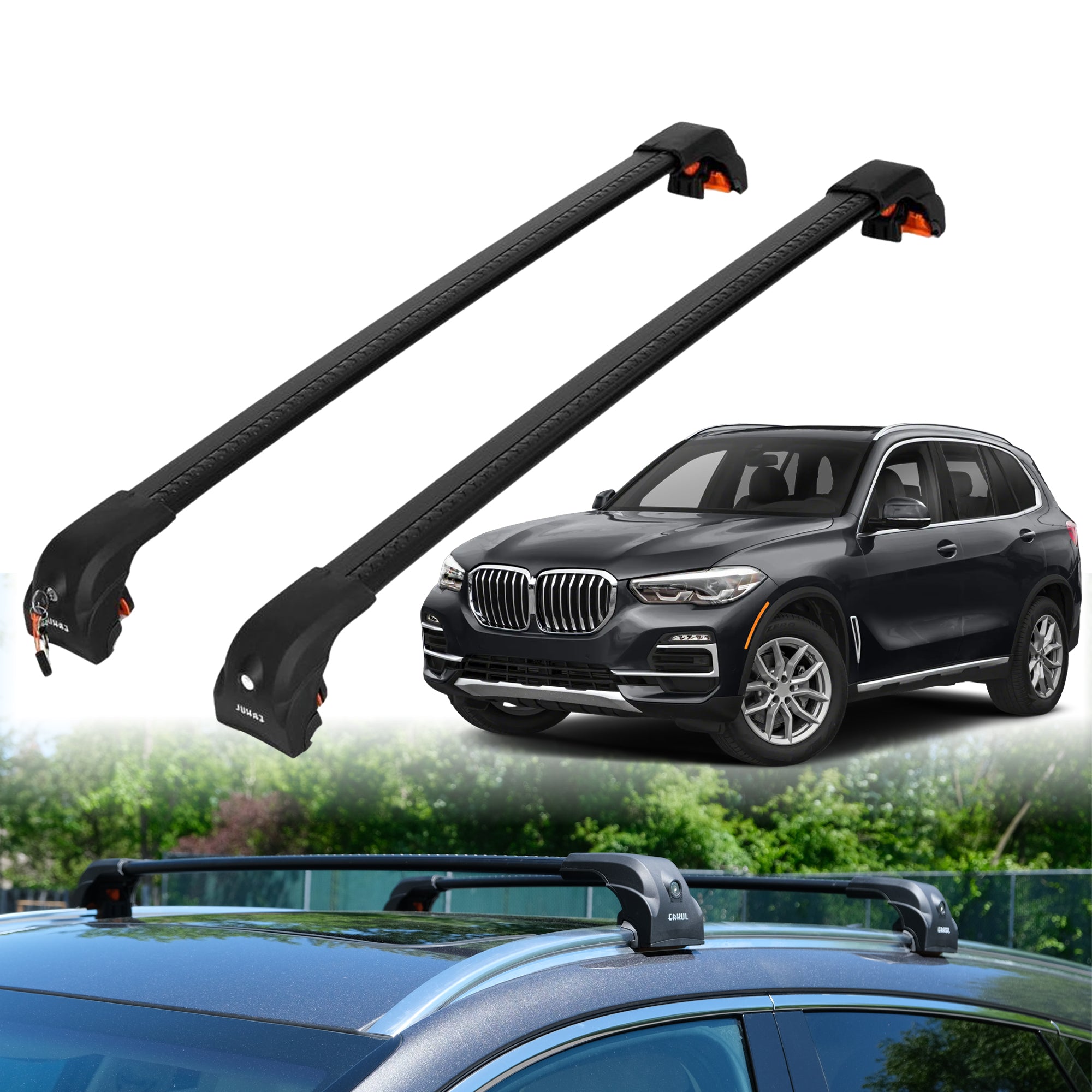 ERKUL Roof Rack Crossbars For BMW X5 2019-2026