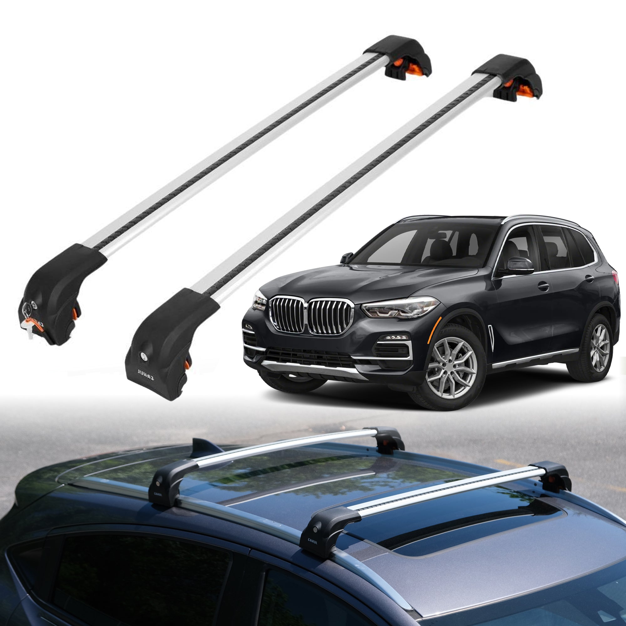ERKUL Roof Rack Crossbars For BMW X5 2019-2026