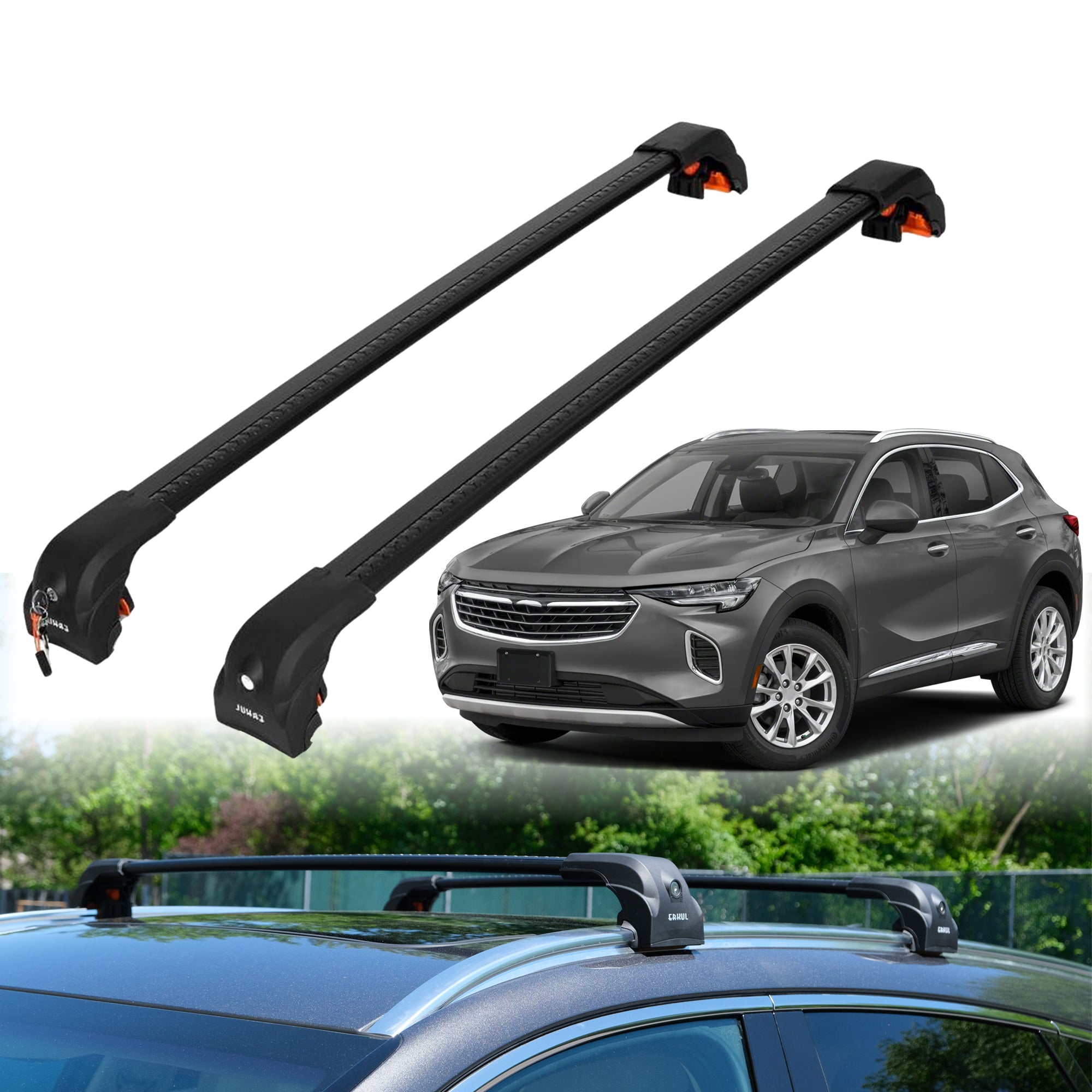 ERKUL Roof Rack Crossbars For BUICK ENVISION 2021-2026