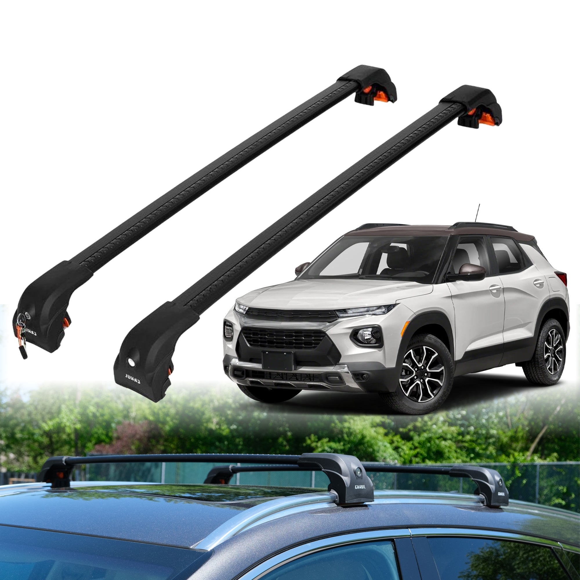 ERKUL Roof Rack Crossbars For CHEVROLET TRAILBLAZER 2021-2026