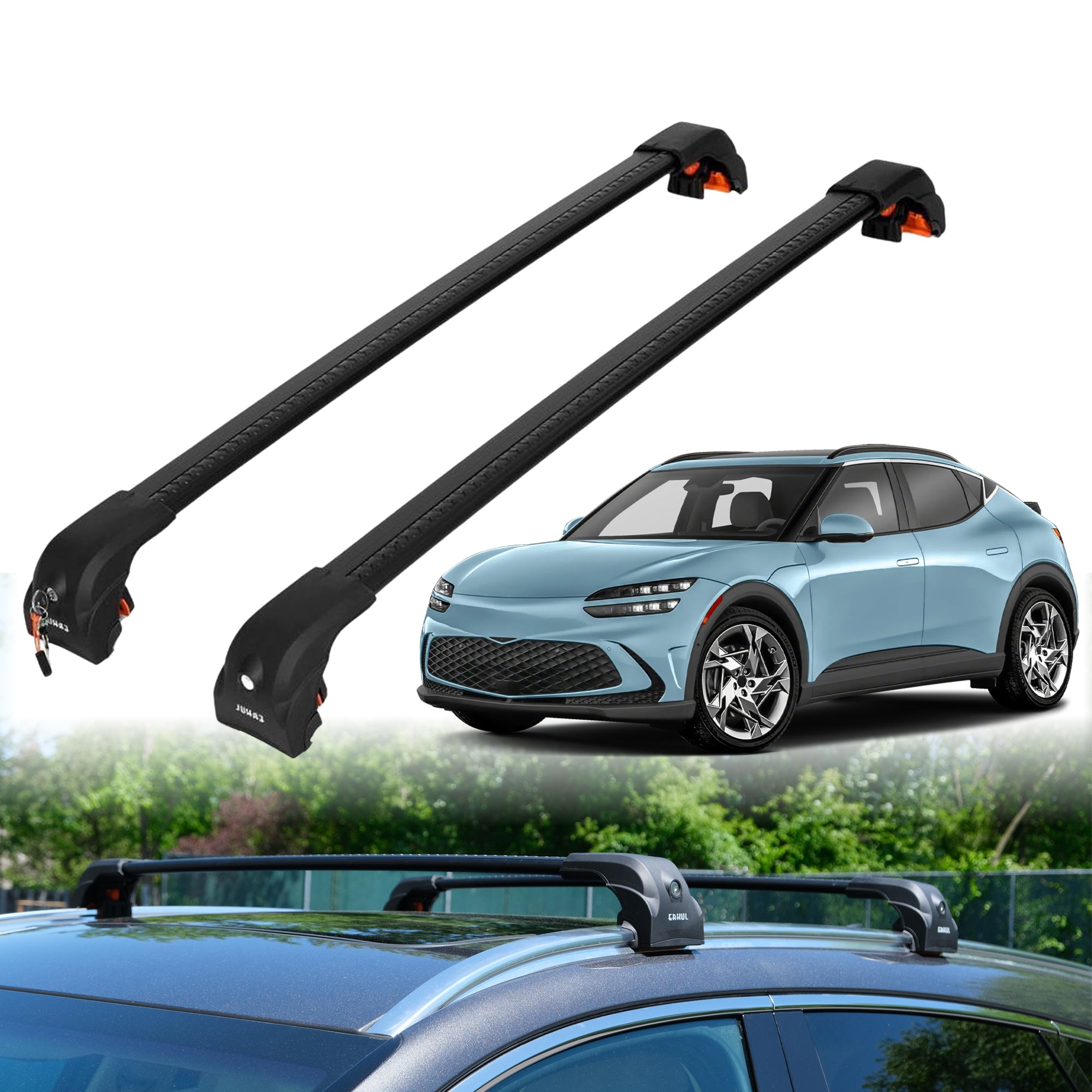 ERKUL Roof Rack Crossbars For GENESIS GV60 2023-2026