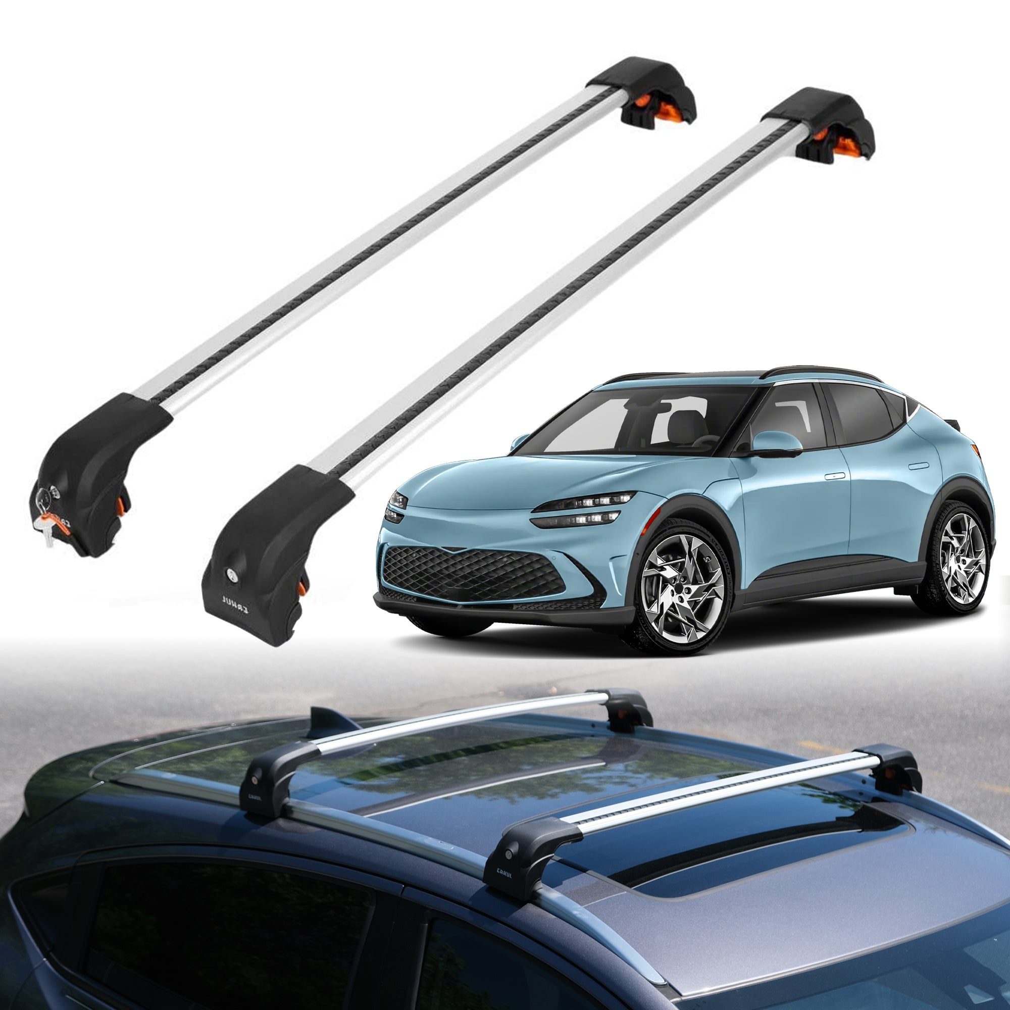ERKUL Roof Rack Crossbars For GENESIS GV60 2023-2026