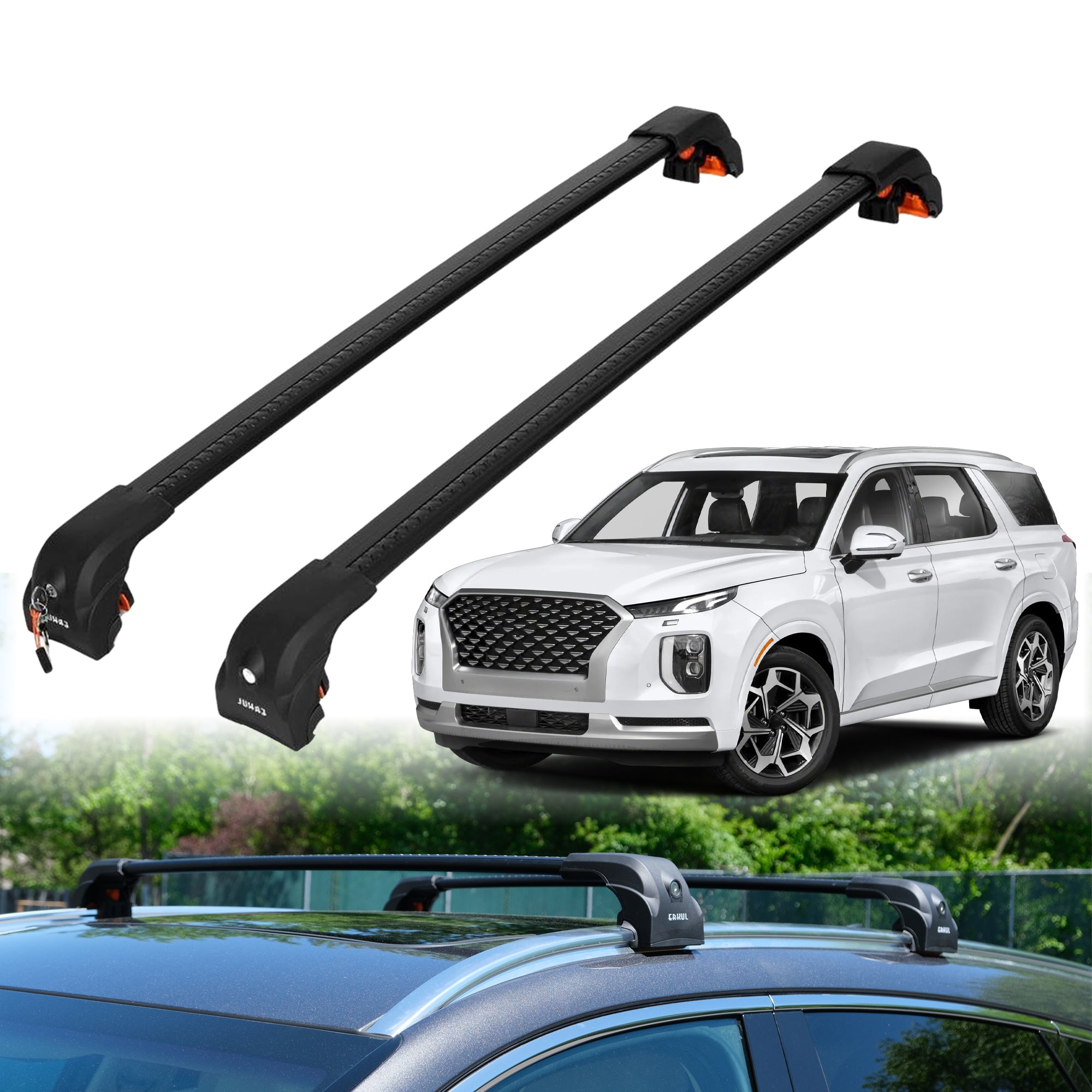 ERKUL Roof Rack Crossbars For HYUNDAI PALISADE 2020-2025