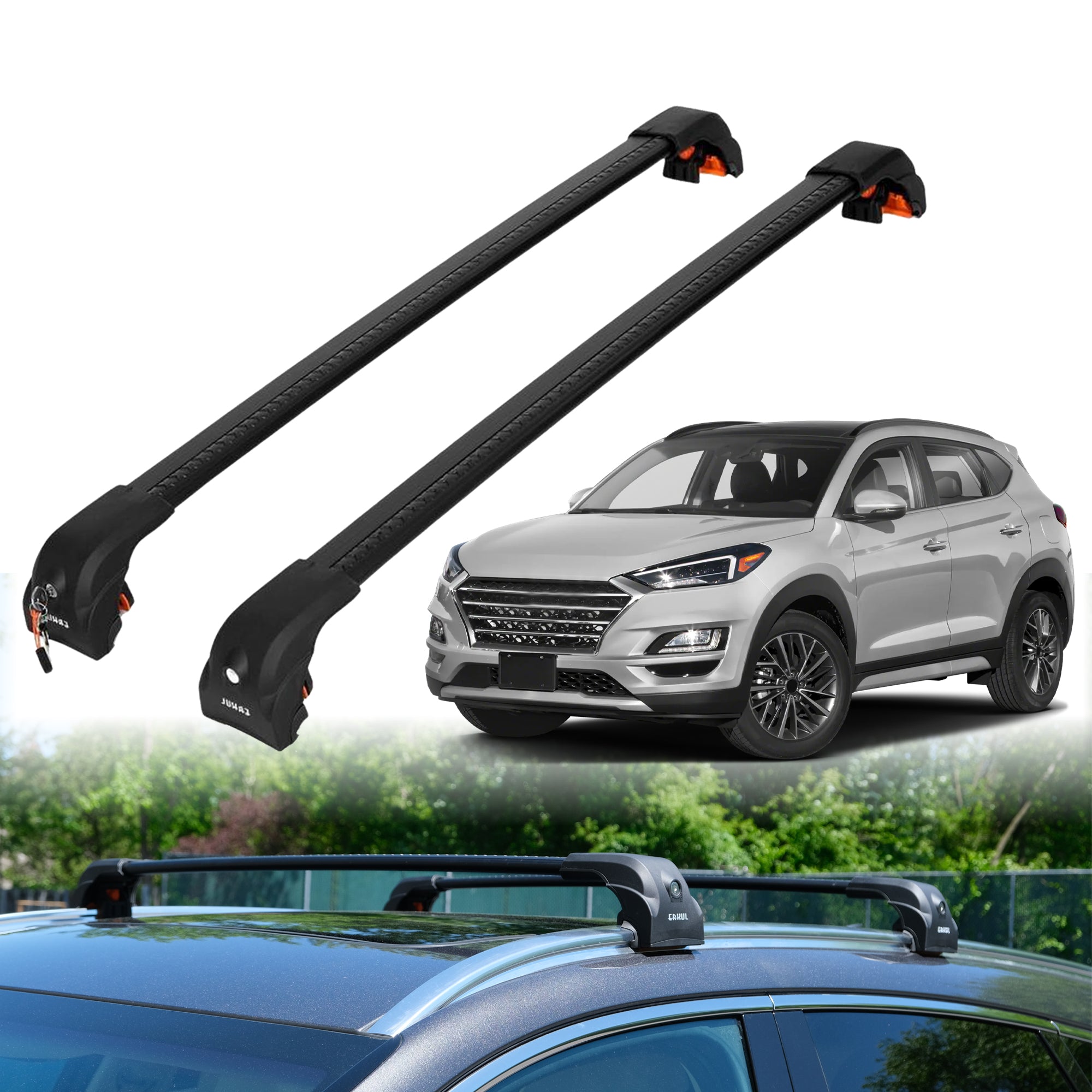 ERKUL Roof Rack Crossbars For HYUNDAI TUCSON 2016-2021