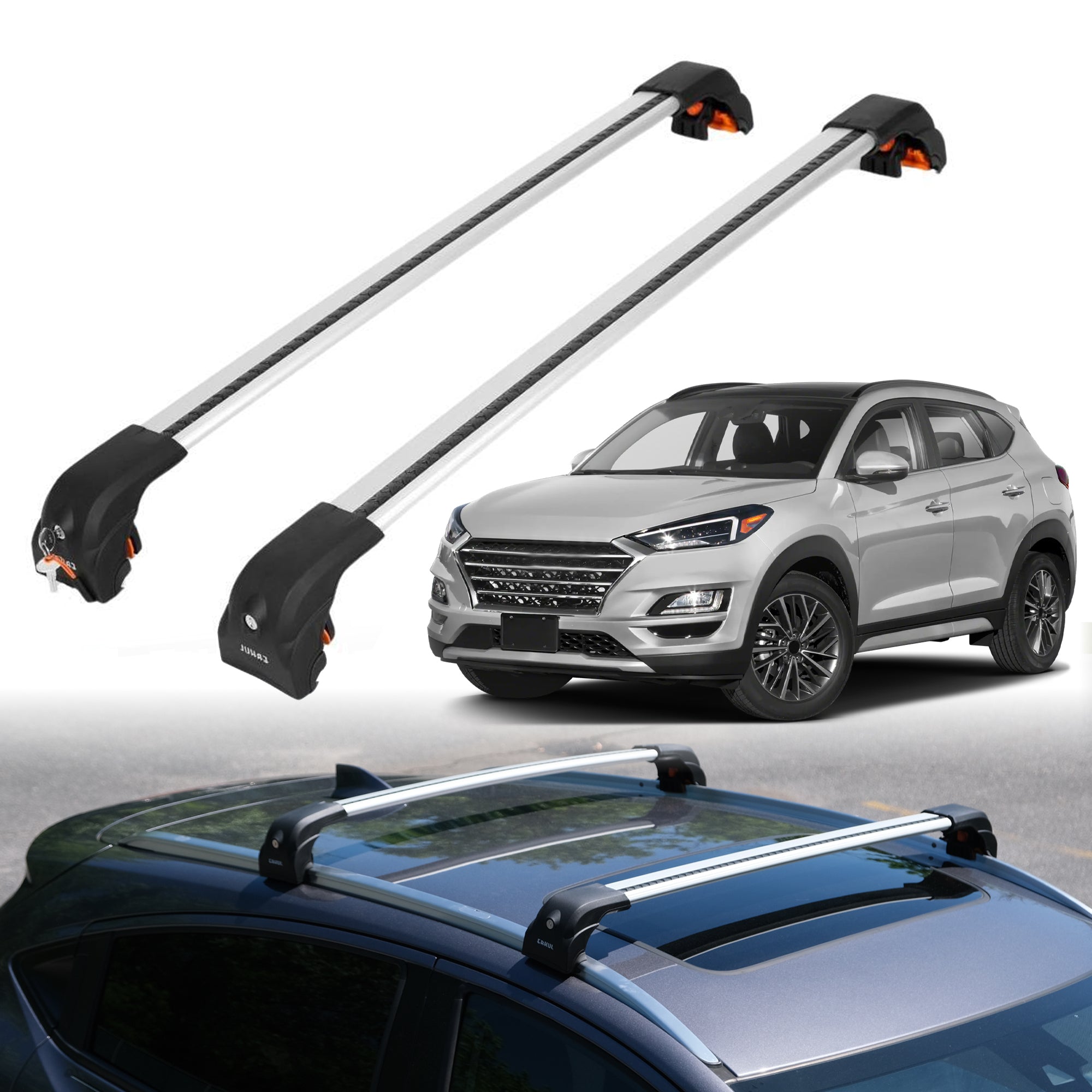 ERKUL Roof Rack Crossbars For HYUNDAI TUCSON 2016-2021
