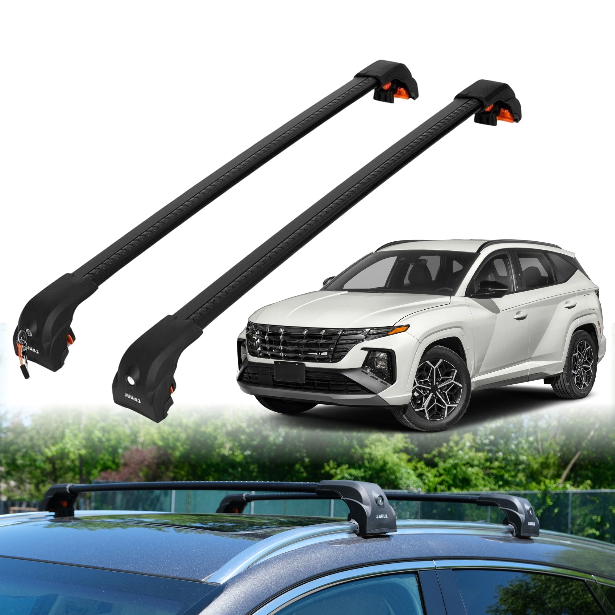 ERKUL Roof Rack Crossbars For HYUNDAI TUCSON 2022-2026