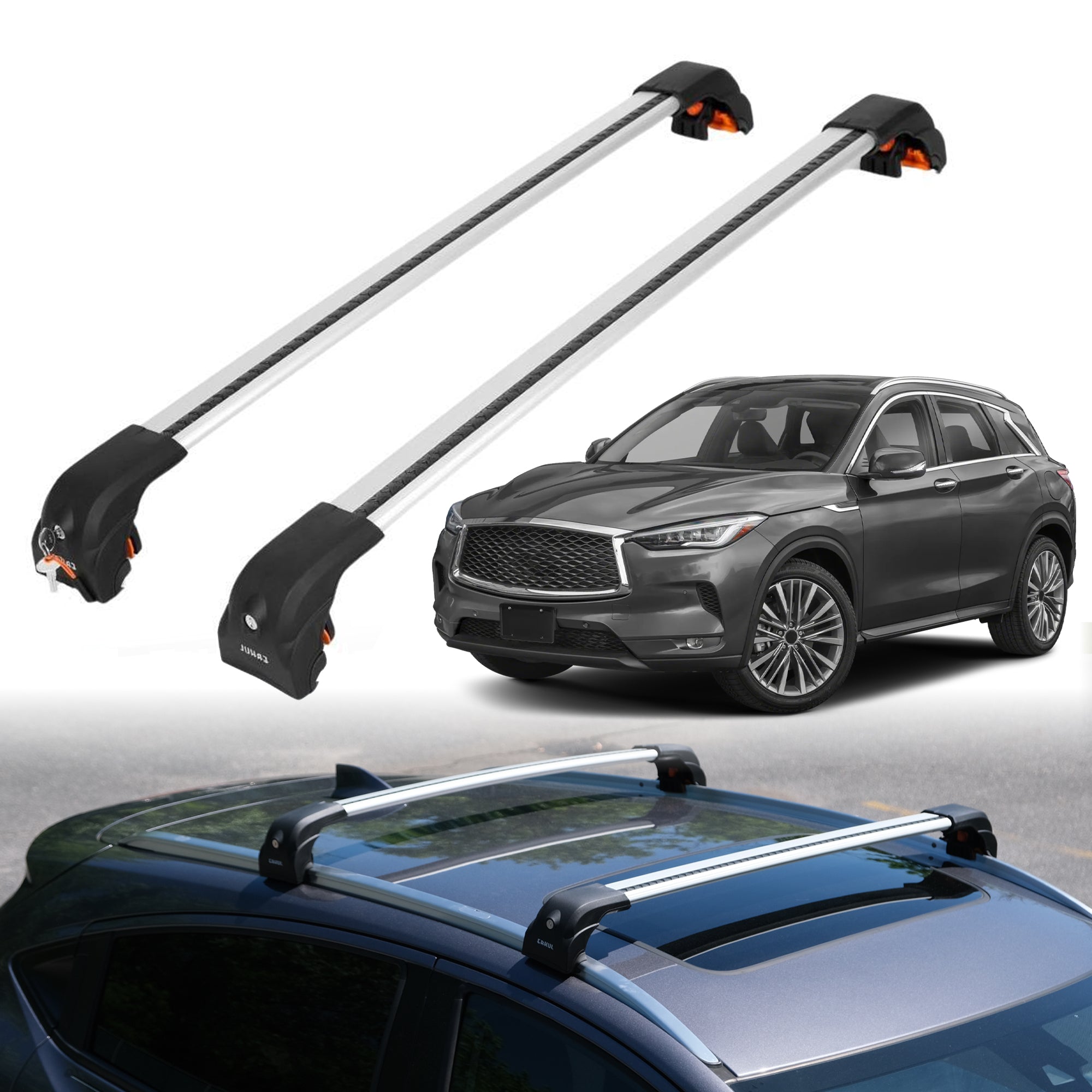 ERKUL Roof Rack Crossbars For INFINITI QX50 2019-2025