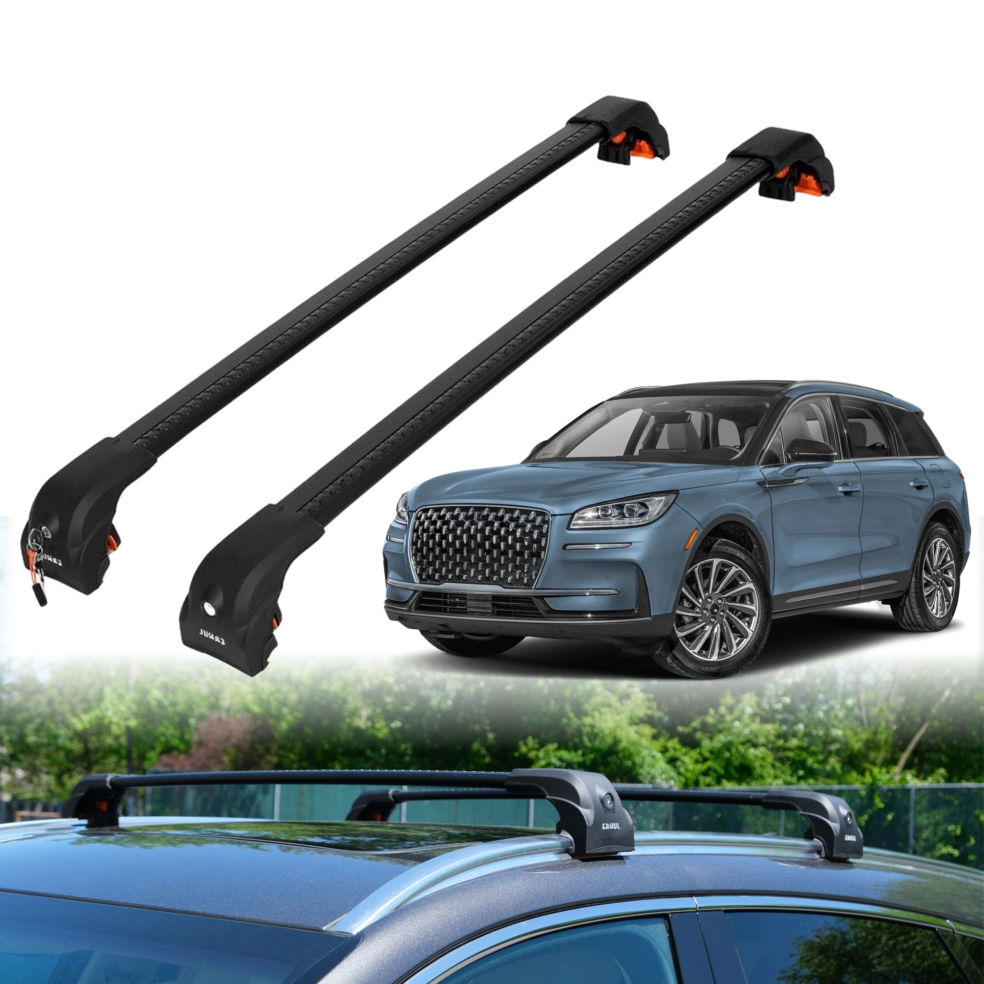ERKUL Roof Rack Crossbars For LINCOLN CORSAIR 2020-2026