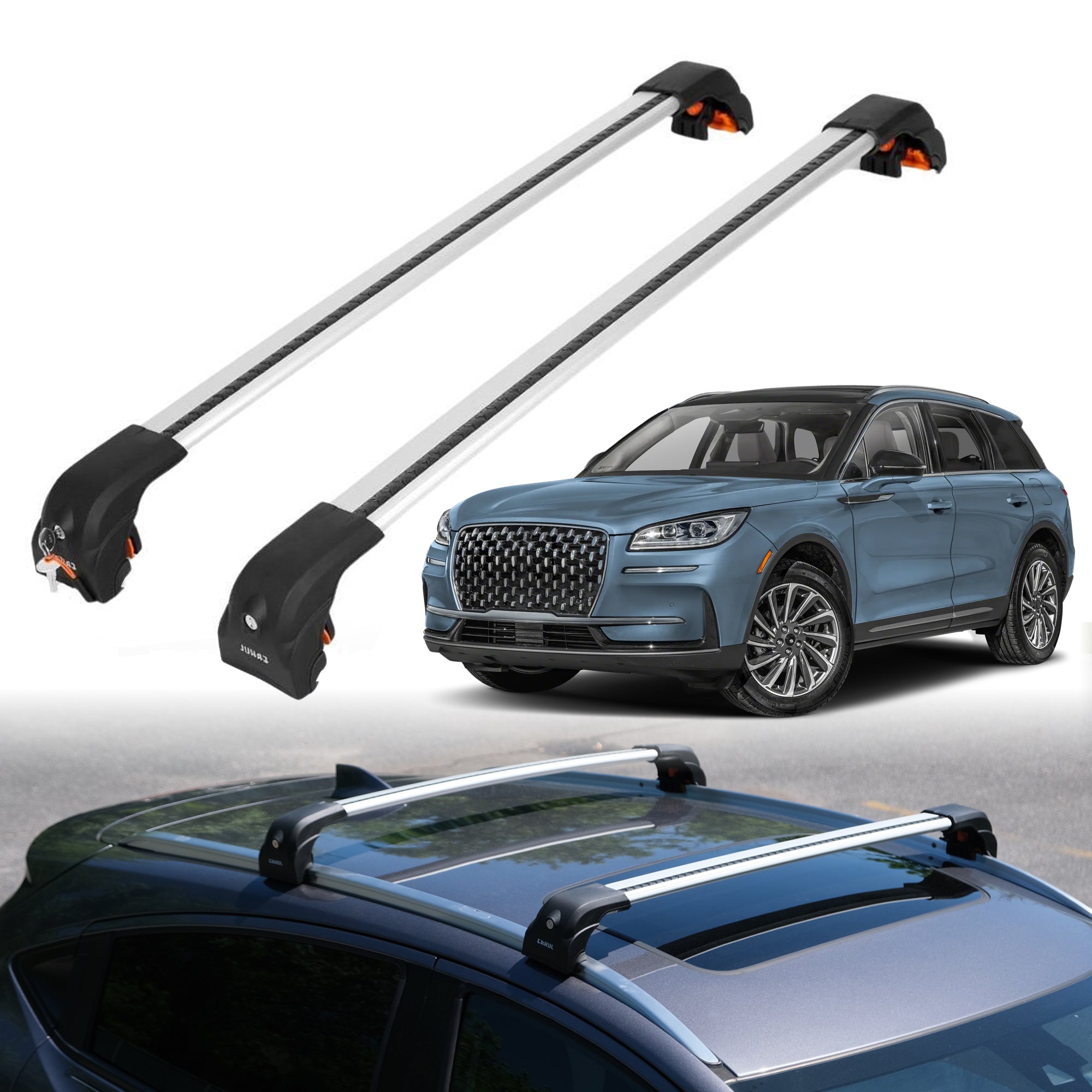 ERKUL Roof Rack Crossbars For LINCOLN CORSAIR 2020-2026