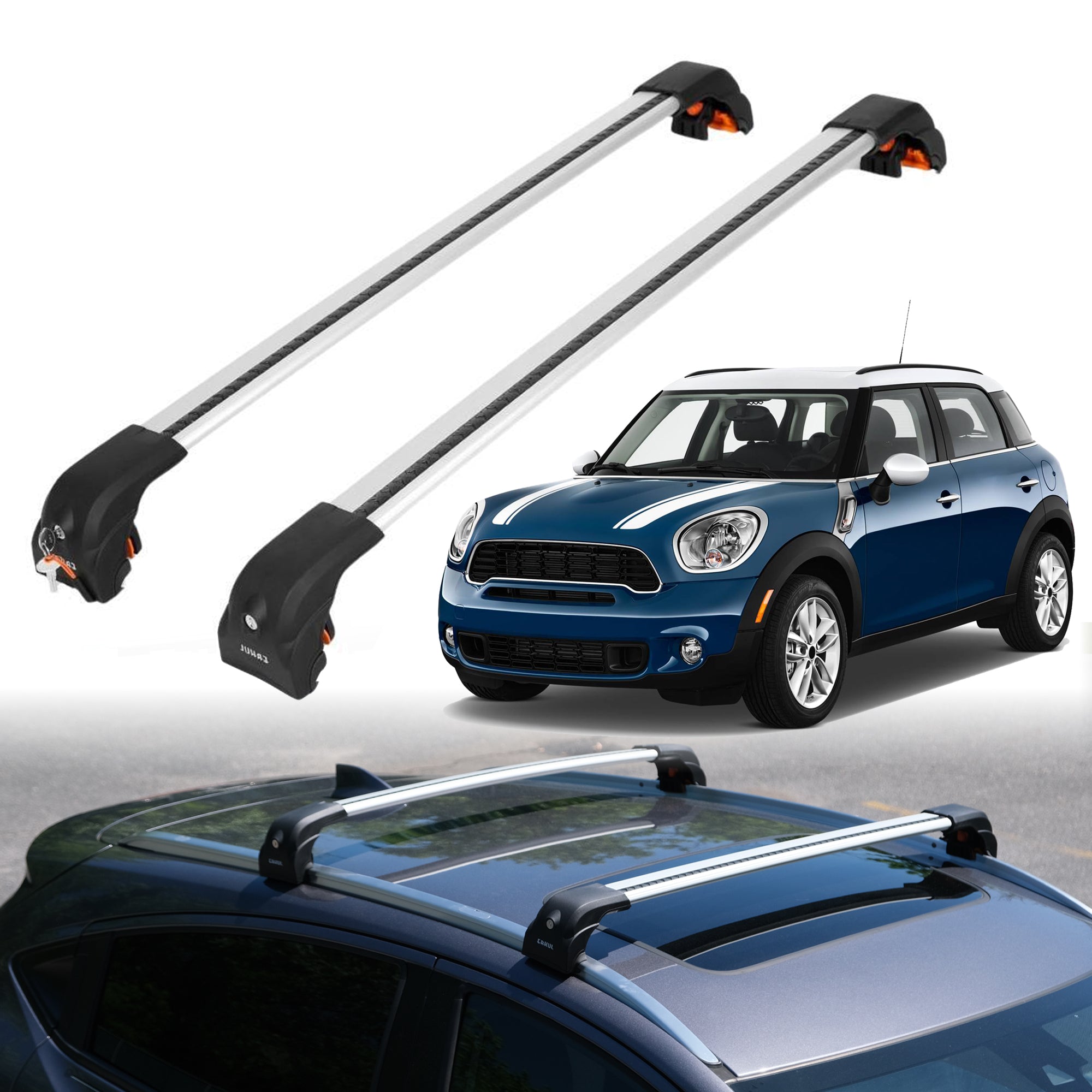 ERKUL Roof Rack Crossbars For MINI COOPER COUNTRYMAN 2011-2016