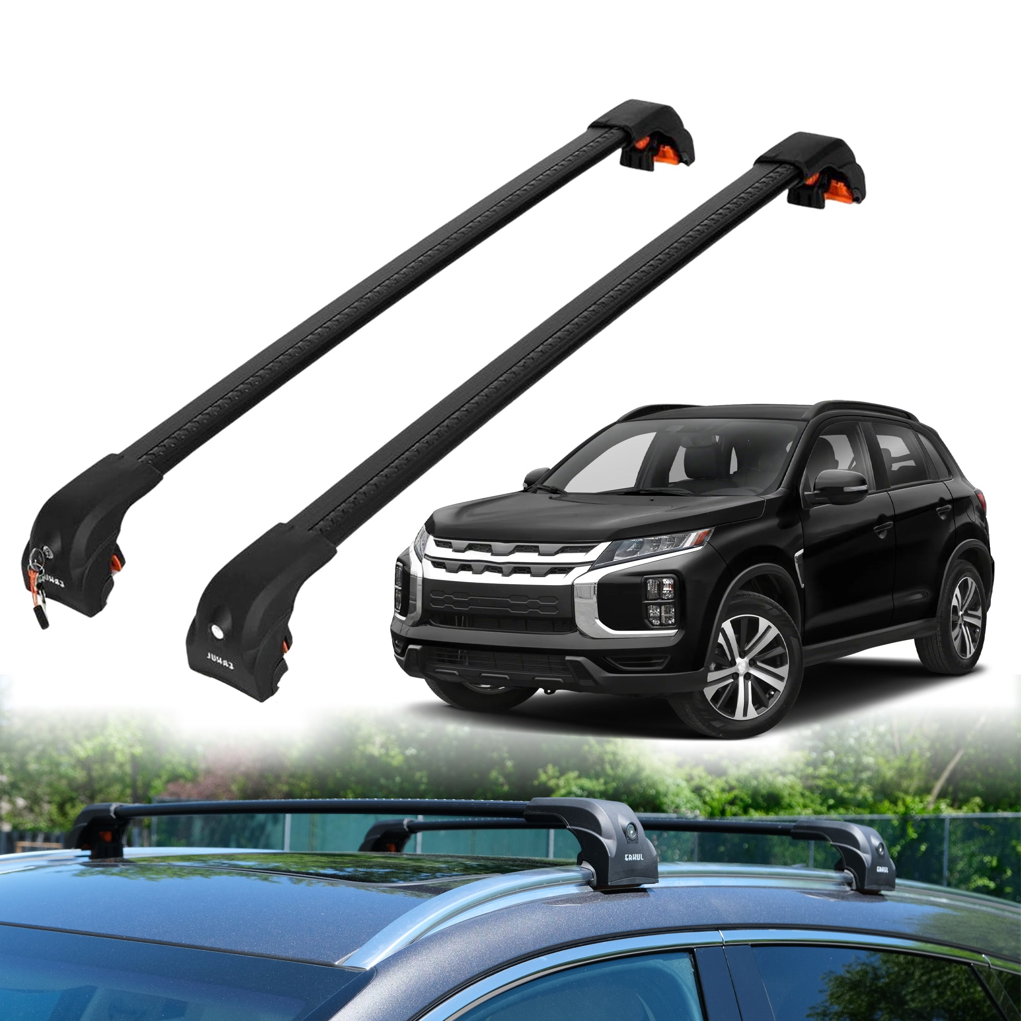 ERKUL Roof Rack Crossbars For MITSUBISHI OUTLANDER SPORT 2011-2026