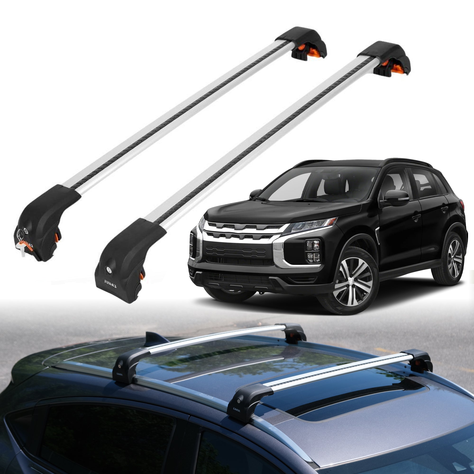 ERKUL Roof Rack Crossbars For MITSUBISHI OUTLANDER SPORT 2011-2026