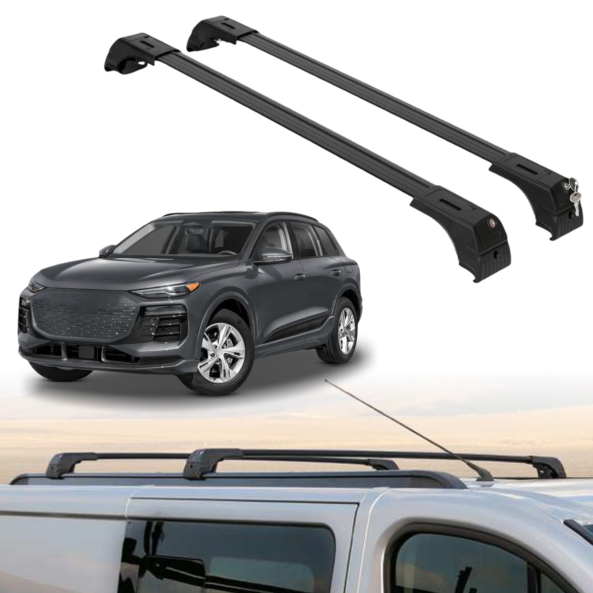ERKUL Roof Rack Crossbars For AUDI Q6 E-TRON 2025-2027